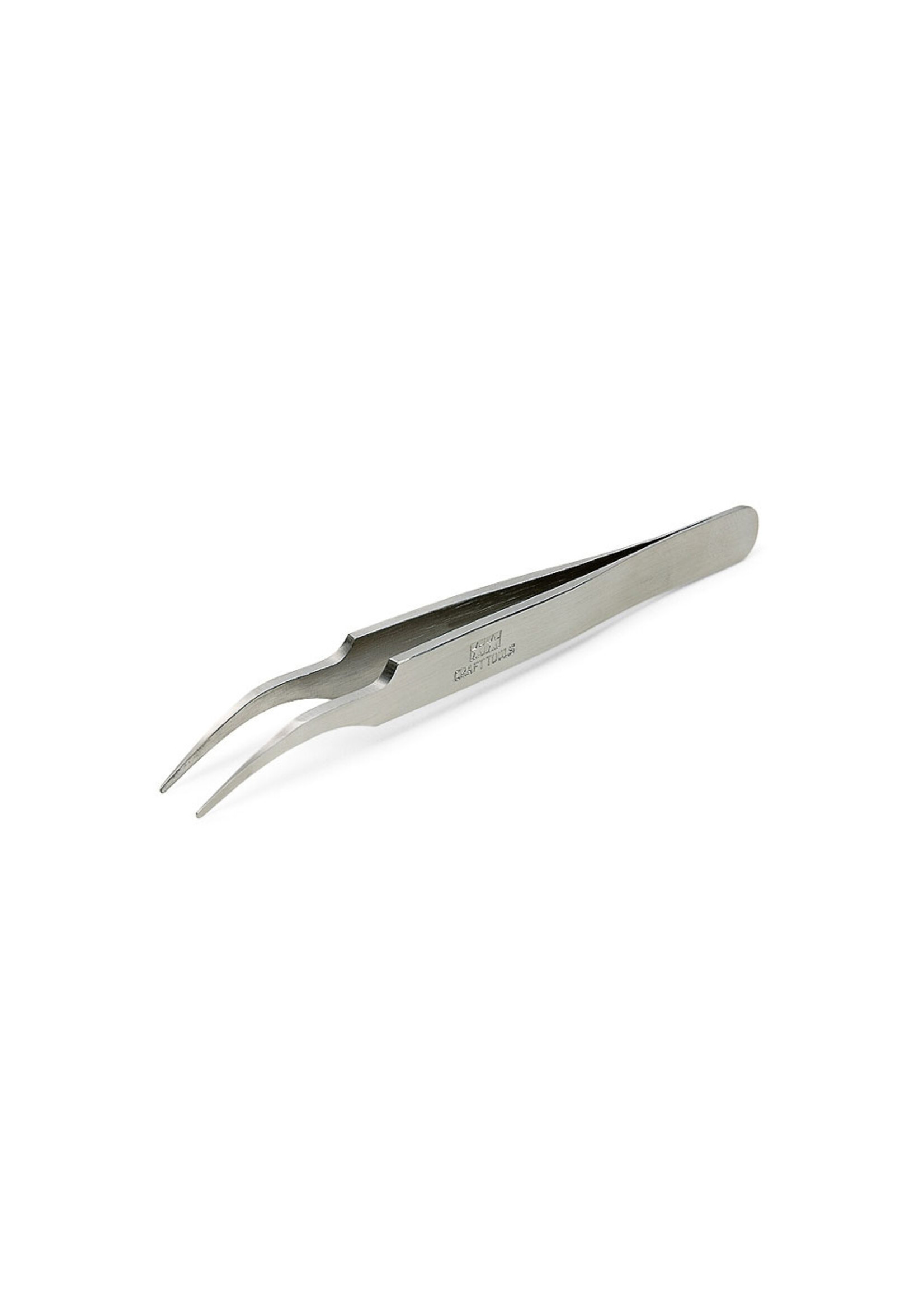 Tamiya Tamiya 74108 HG Angled Tweezers Round Tip