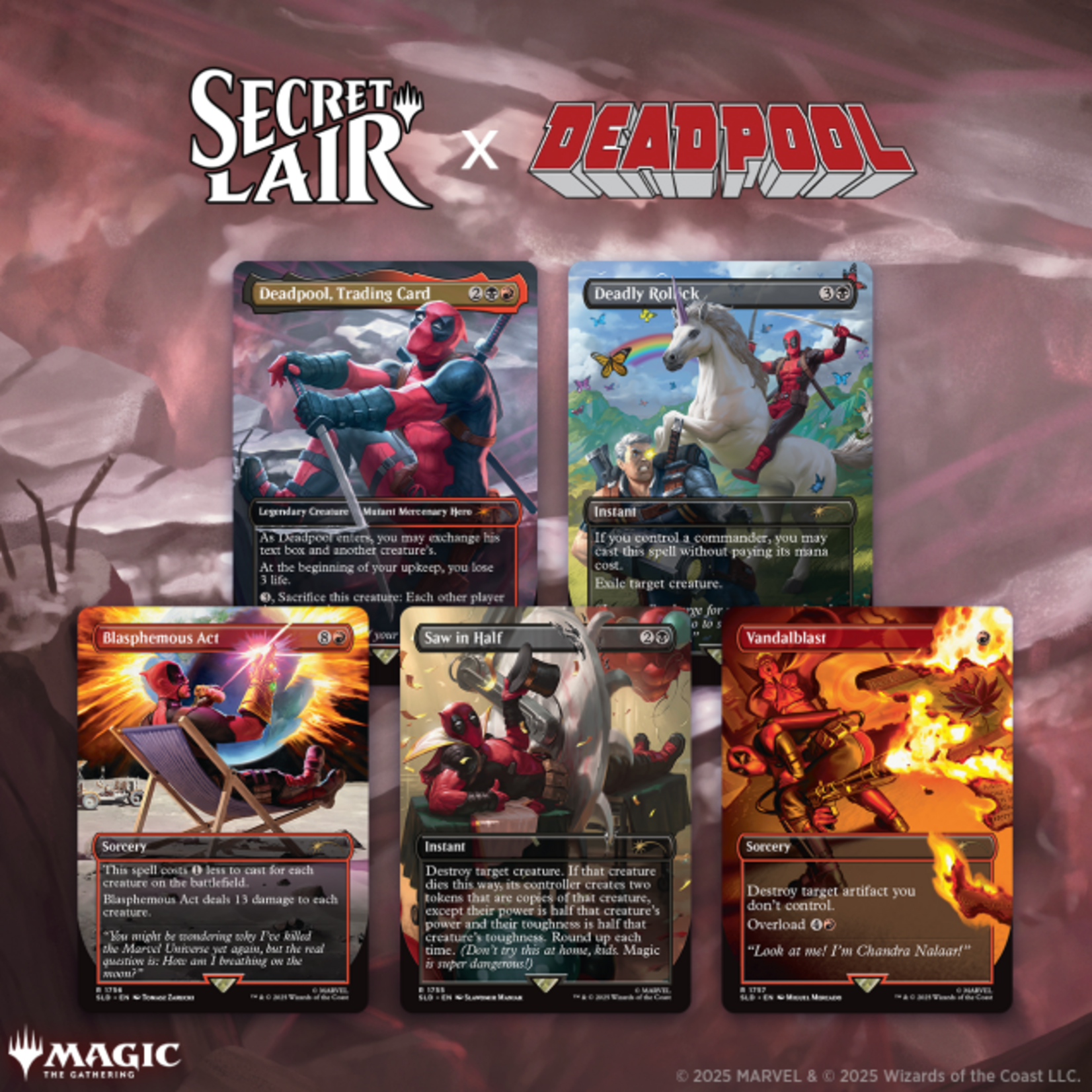 Magic the gathering Secret Lair: Marvel - Deadpool - Magic The gathering