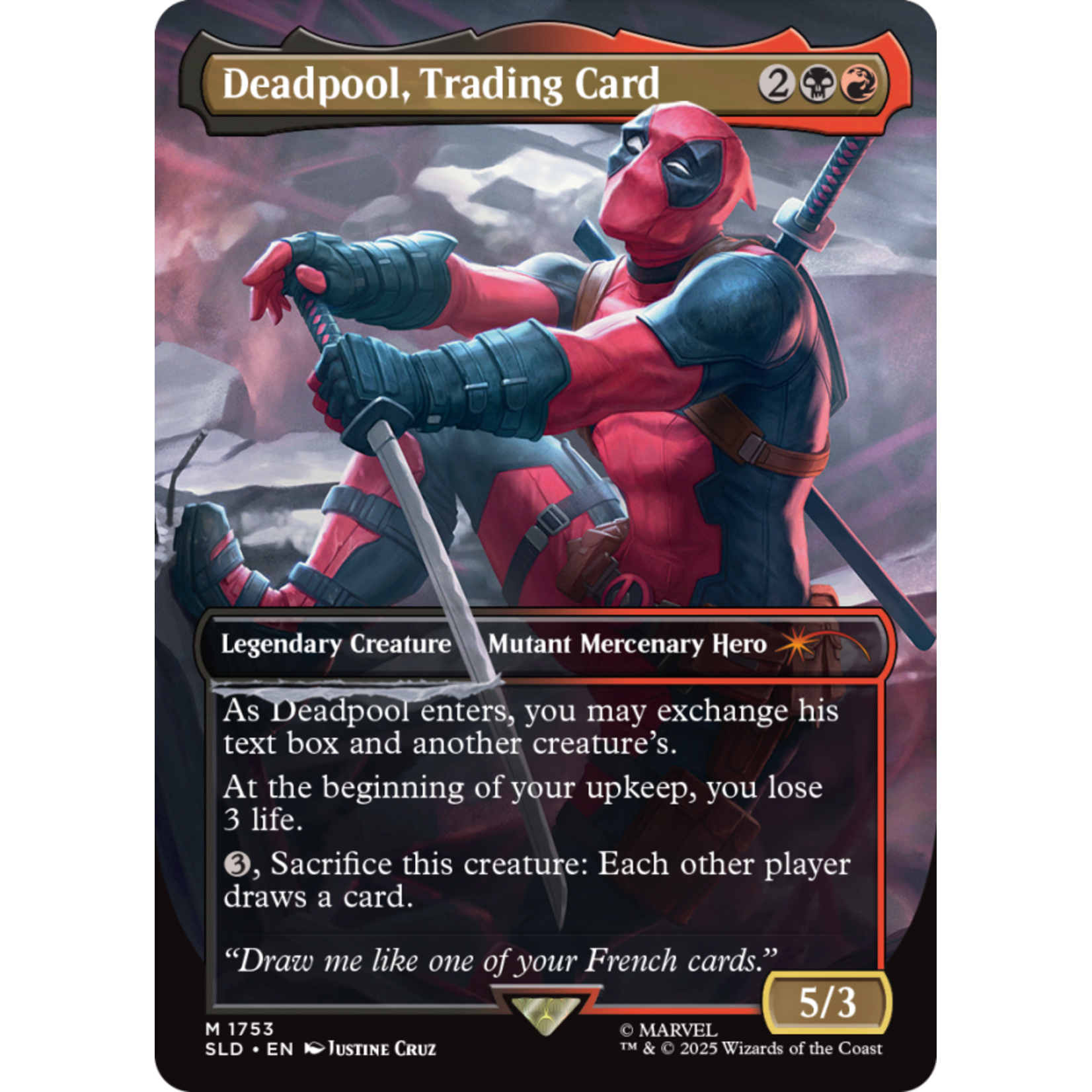 Magic the gathering Secret Lair: Marvel - Deadpool - Magic The gathering