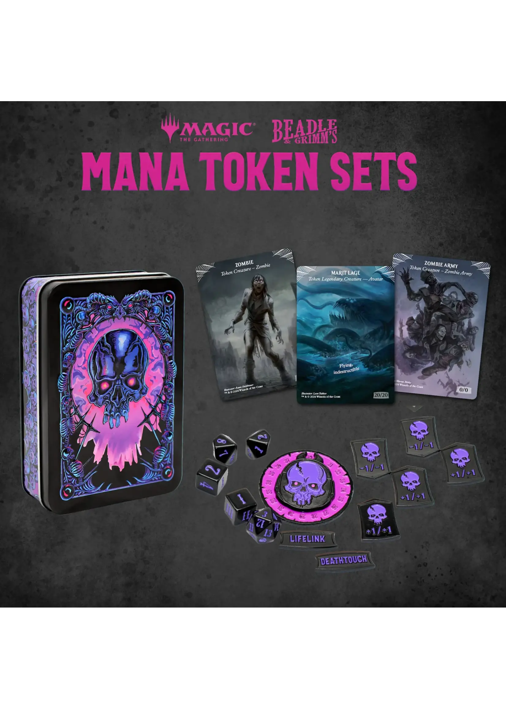 Magic the gathering Magic the Gathering Dice and Token Pack Black Mana