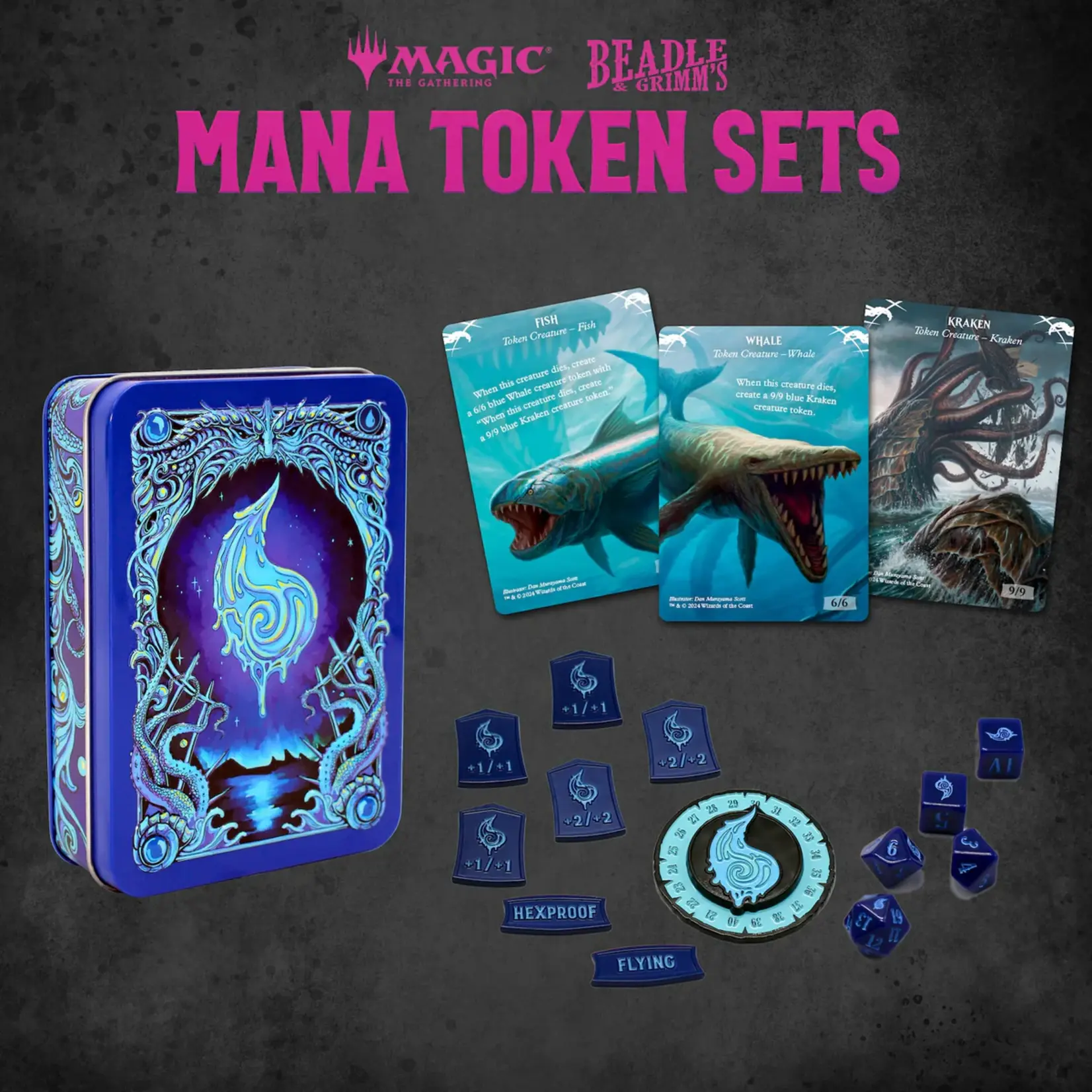 Magic the gathering Magic the Gathering Dice and Token Pack Blue Mana