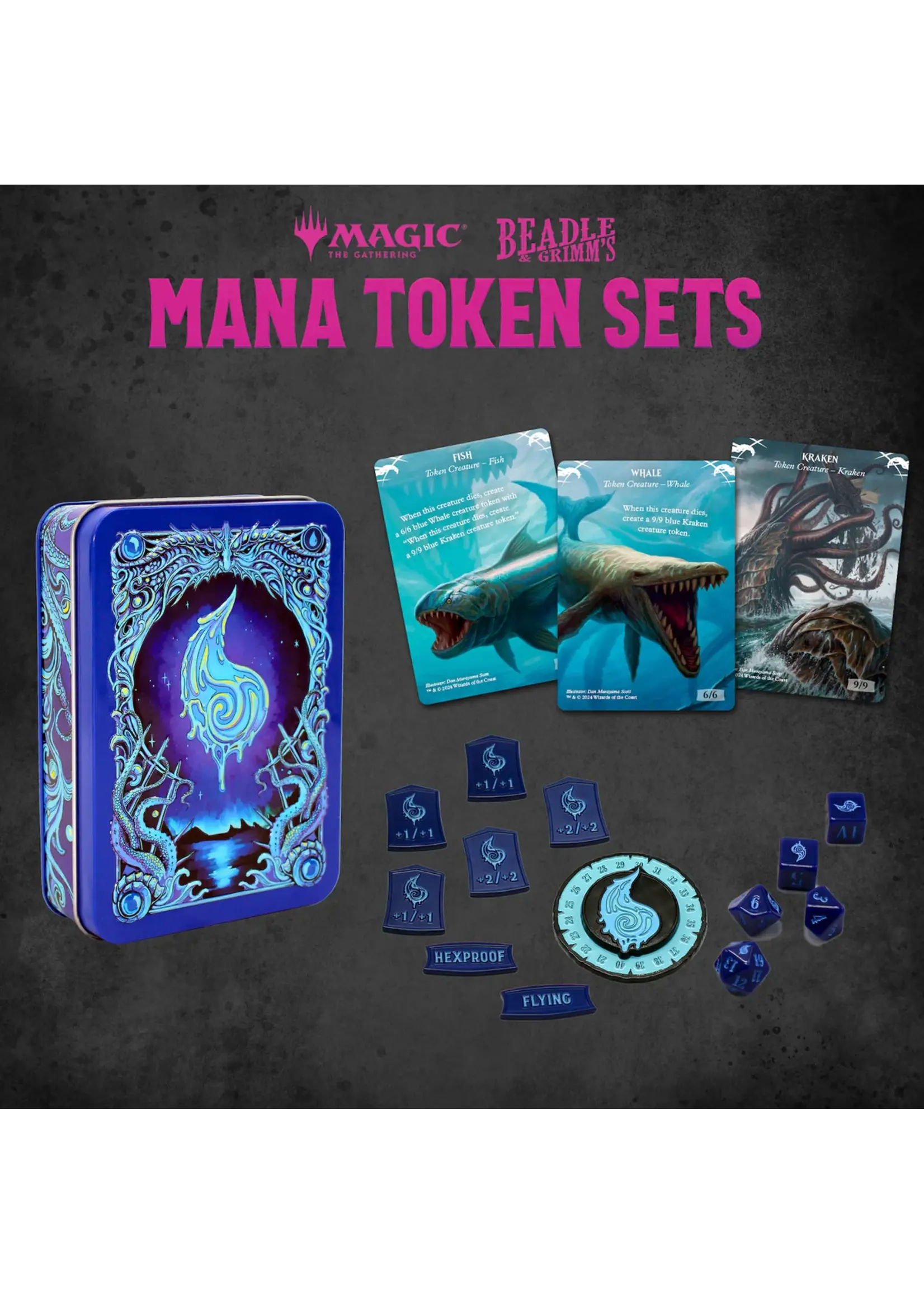 Magic the gathering Magic the Gathering Dice and Token Pack Blue Mana