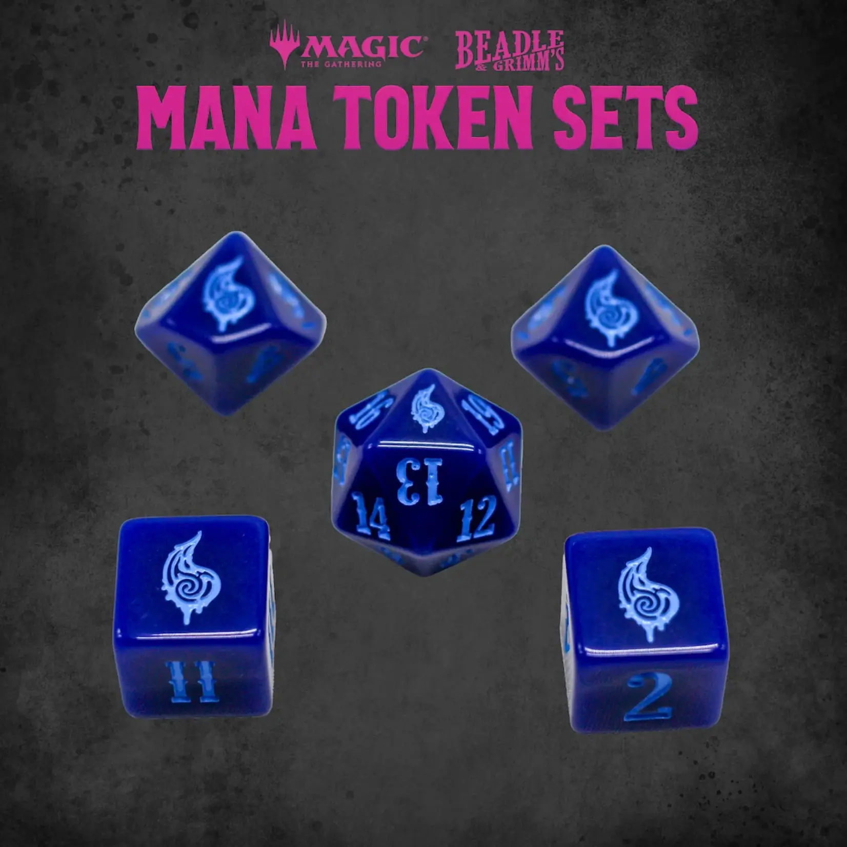 Magic the gathering Magic the Gathering Dice and Token Pack Blue Mana