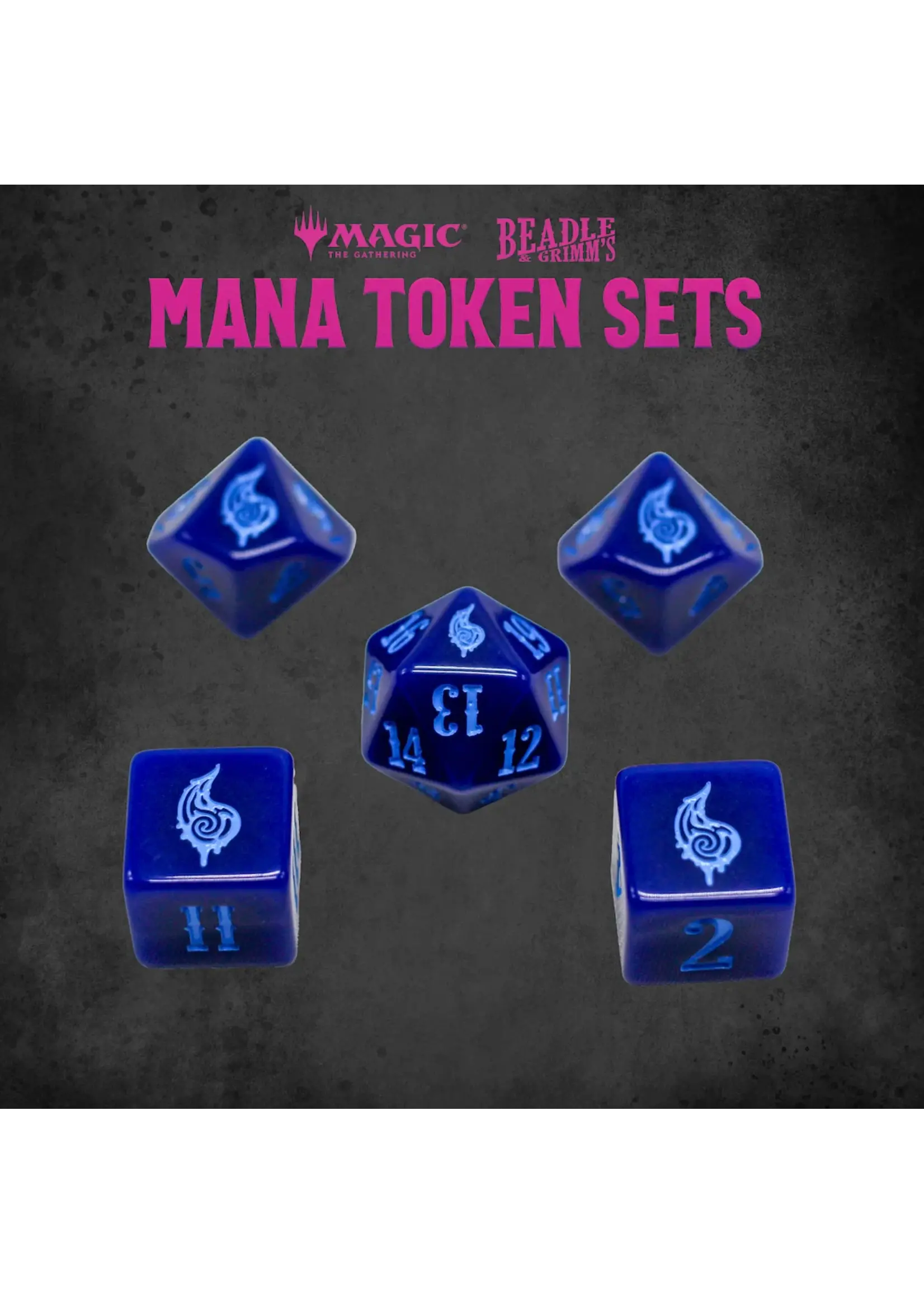 Magic the gathering Magic the Gathering Dice and Token Pack Blue Mana