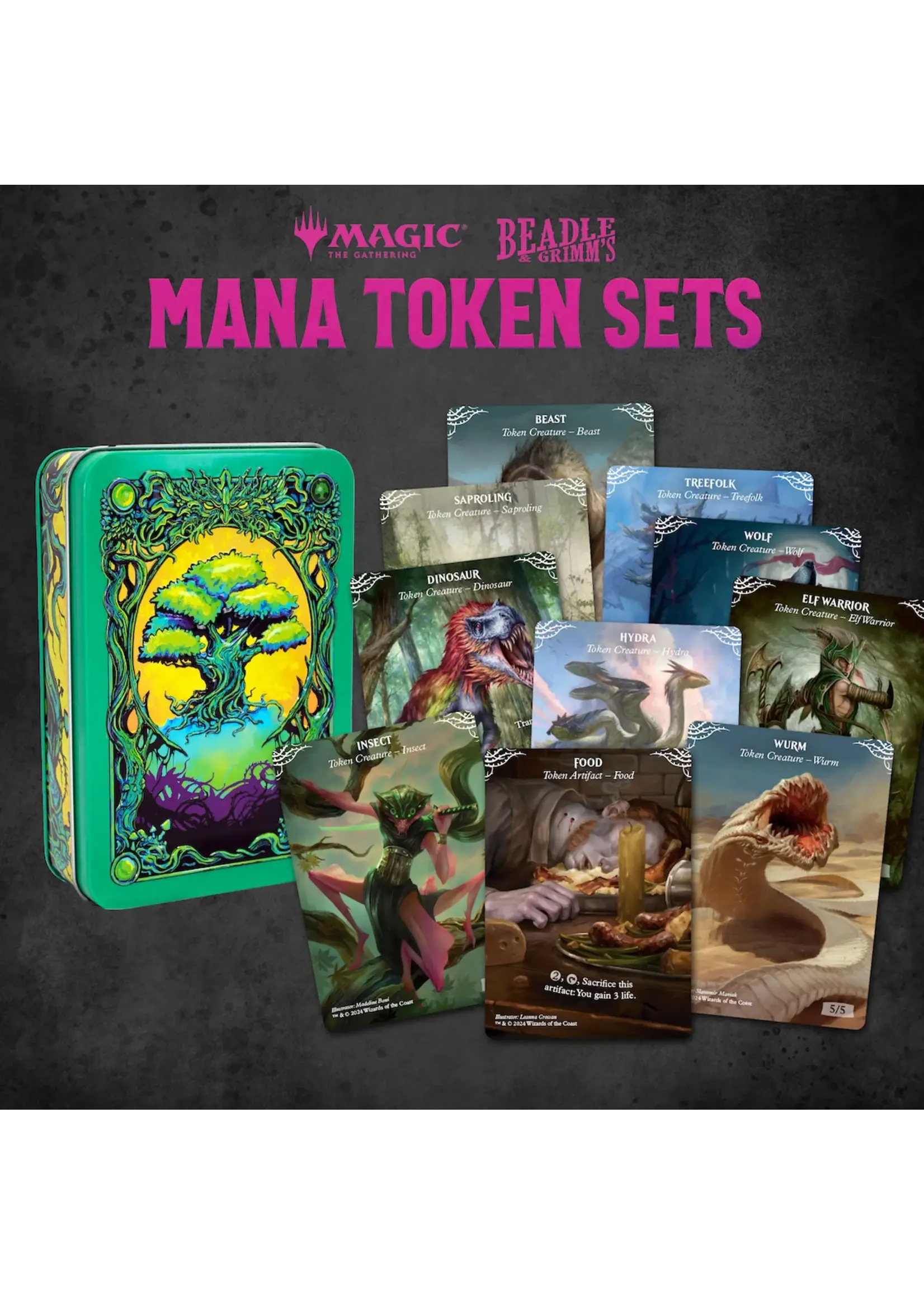 Magic the gathering Magic the Gathering Dice and Token Pack Green Mana