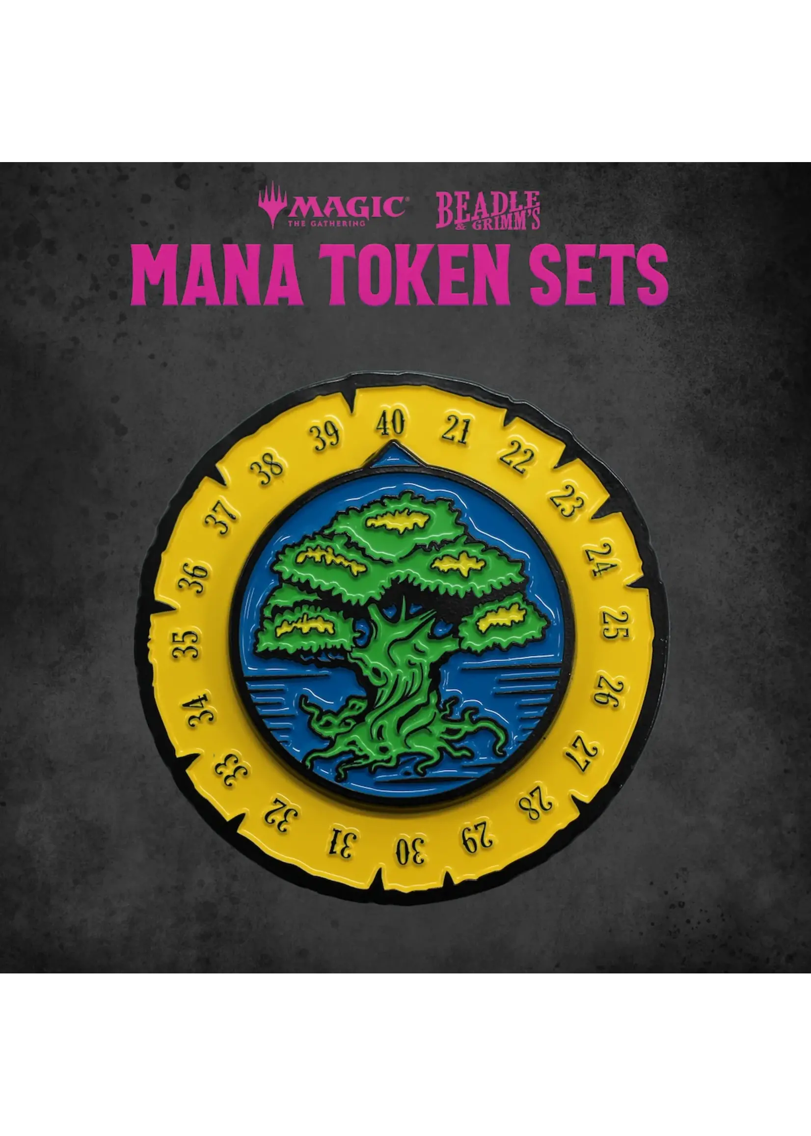 Magic the gathering Magic the Gathering Dice and Token Pack Green Mana