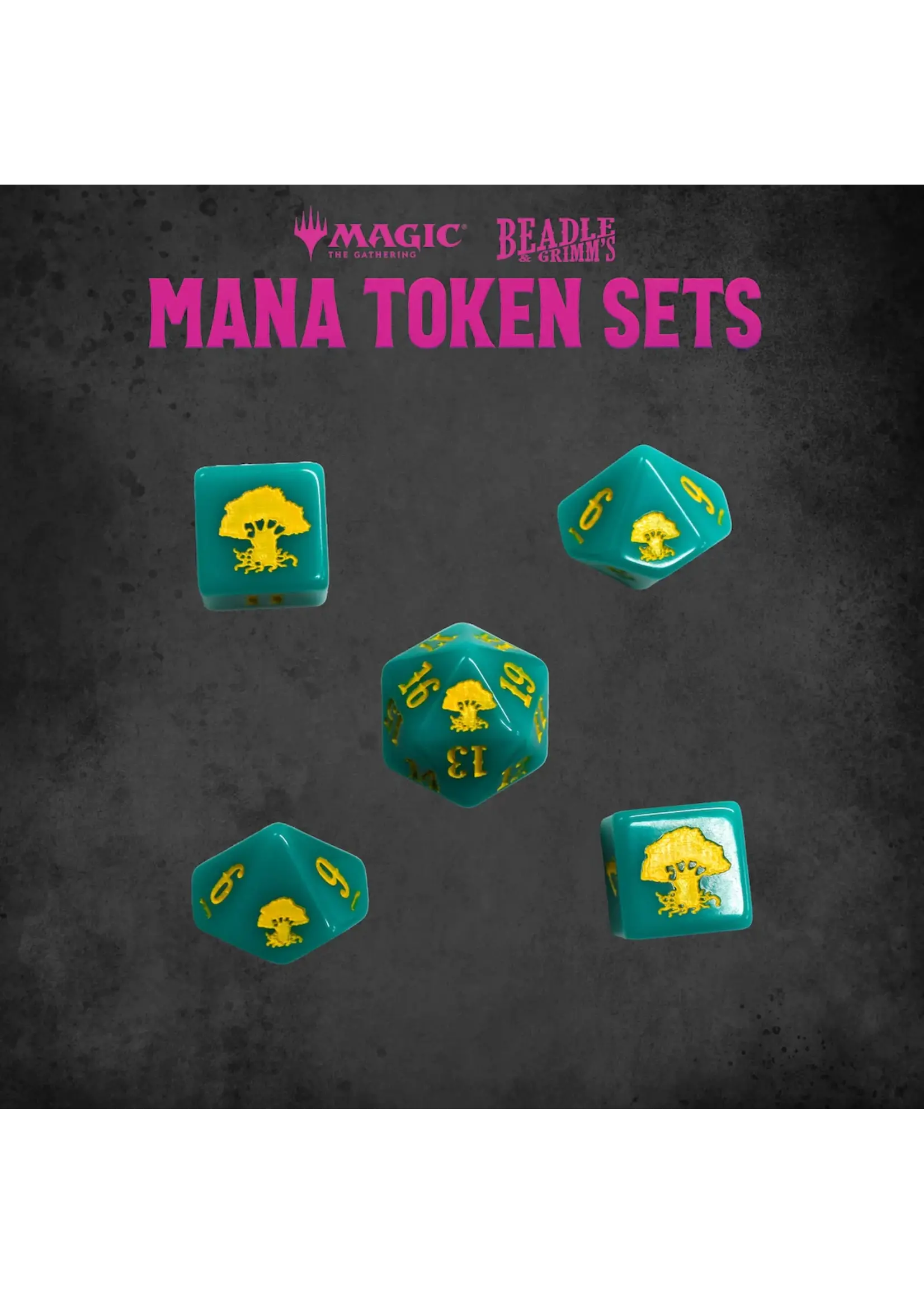 Magic the gathering Magic the Gathering Dice and Token Pack Green Mana