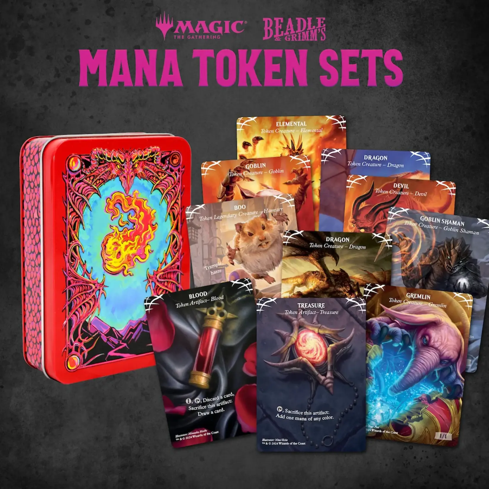 Magic the gathering Magic the Gathering Dice and Token Pack Red Mana