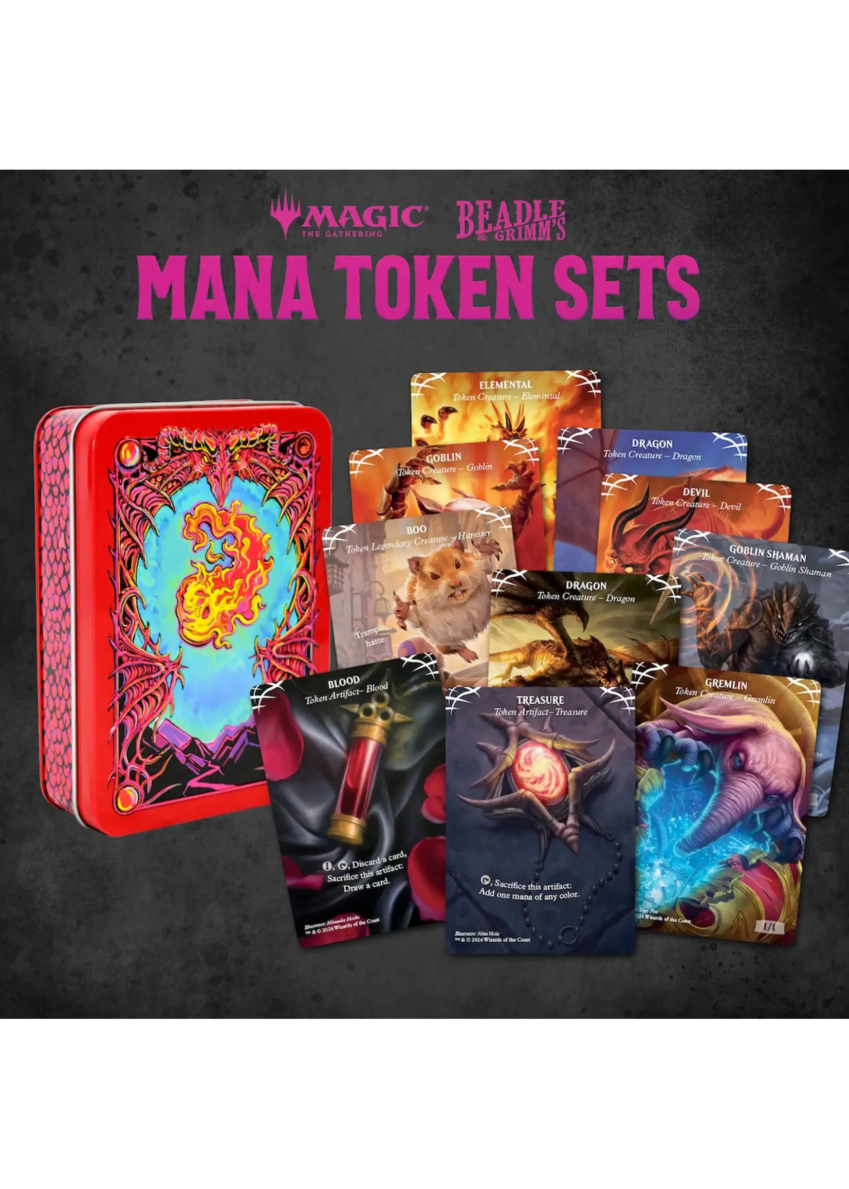Magic the gathering Magic the Gathering Dice and Token Pack Red Mana