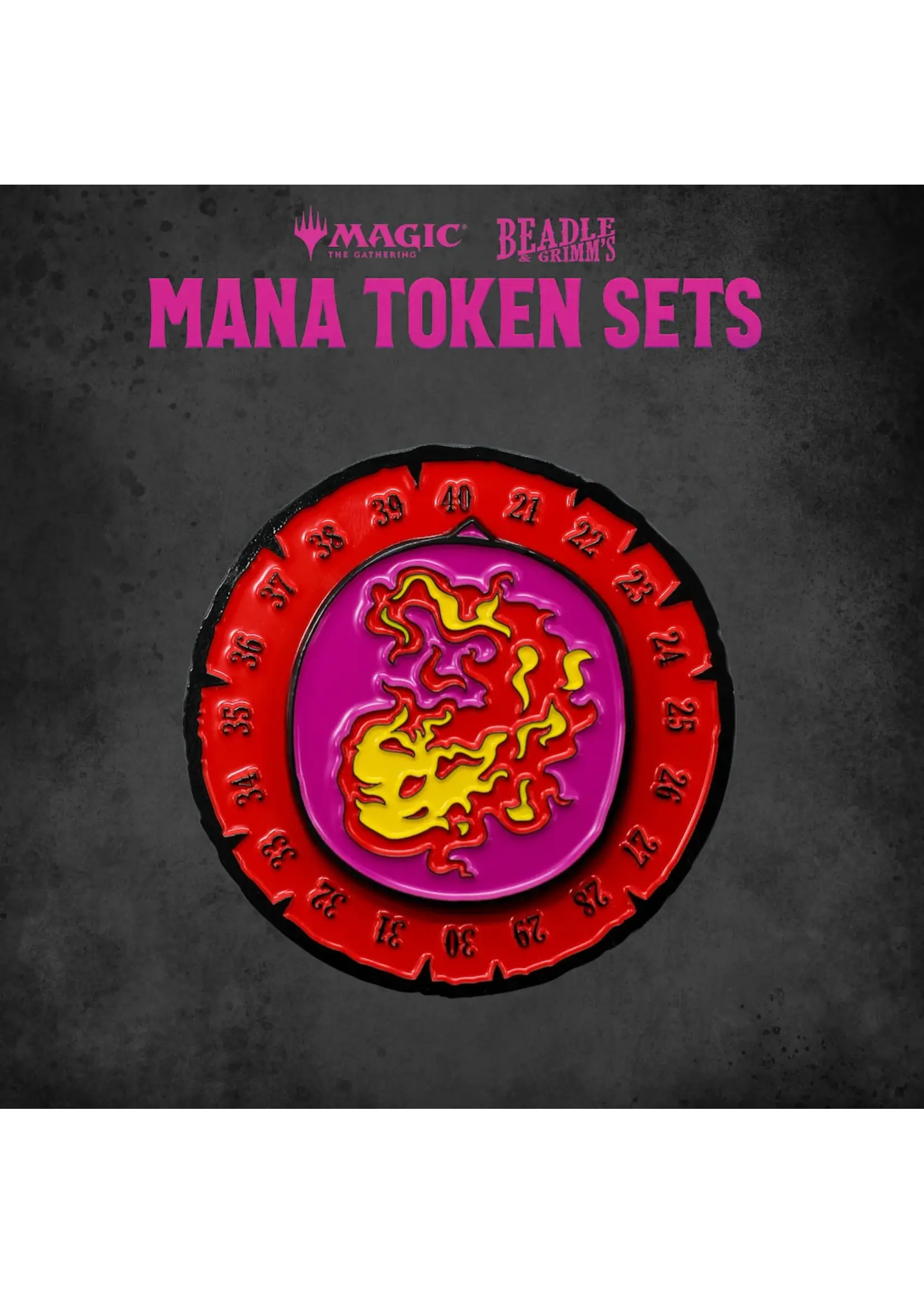 Magic the gathering Magic the Gathering Dice and Token Pack Red Mana