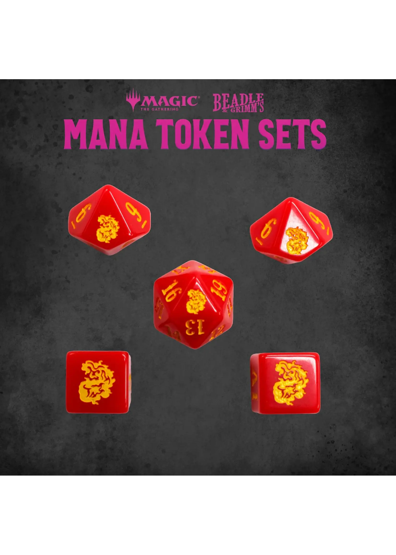 Magic the gathering Magic the Gathering Dice and Token Pack Red Mana