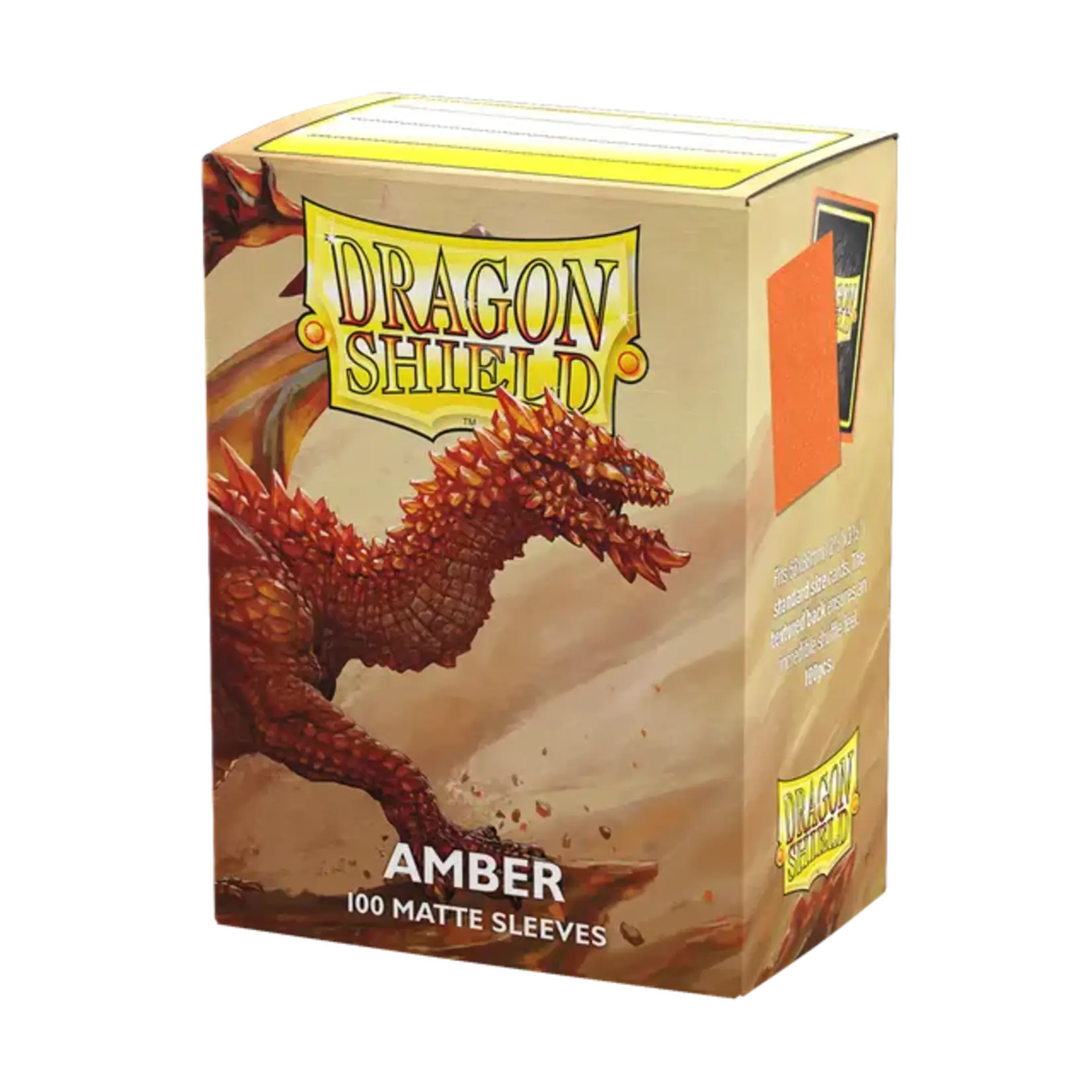DRAGON SHIELD Dragon Shield - 100 Matte Sleeves: Amber