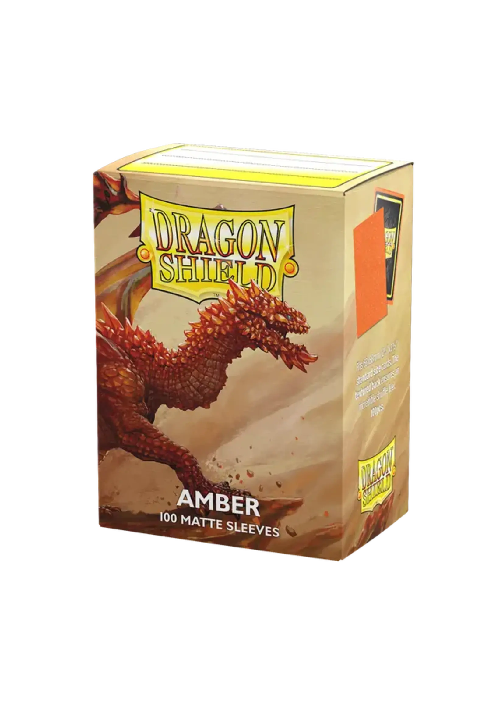 DRAGON SHIELD Dragon Shield - 100 Matte Sleeves: Amber