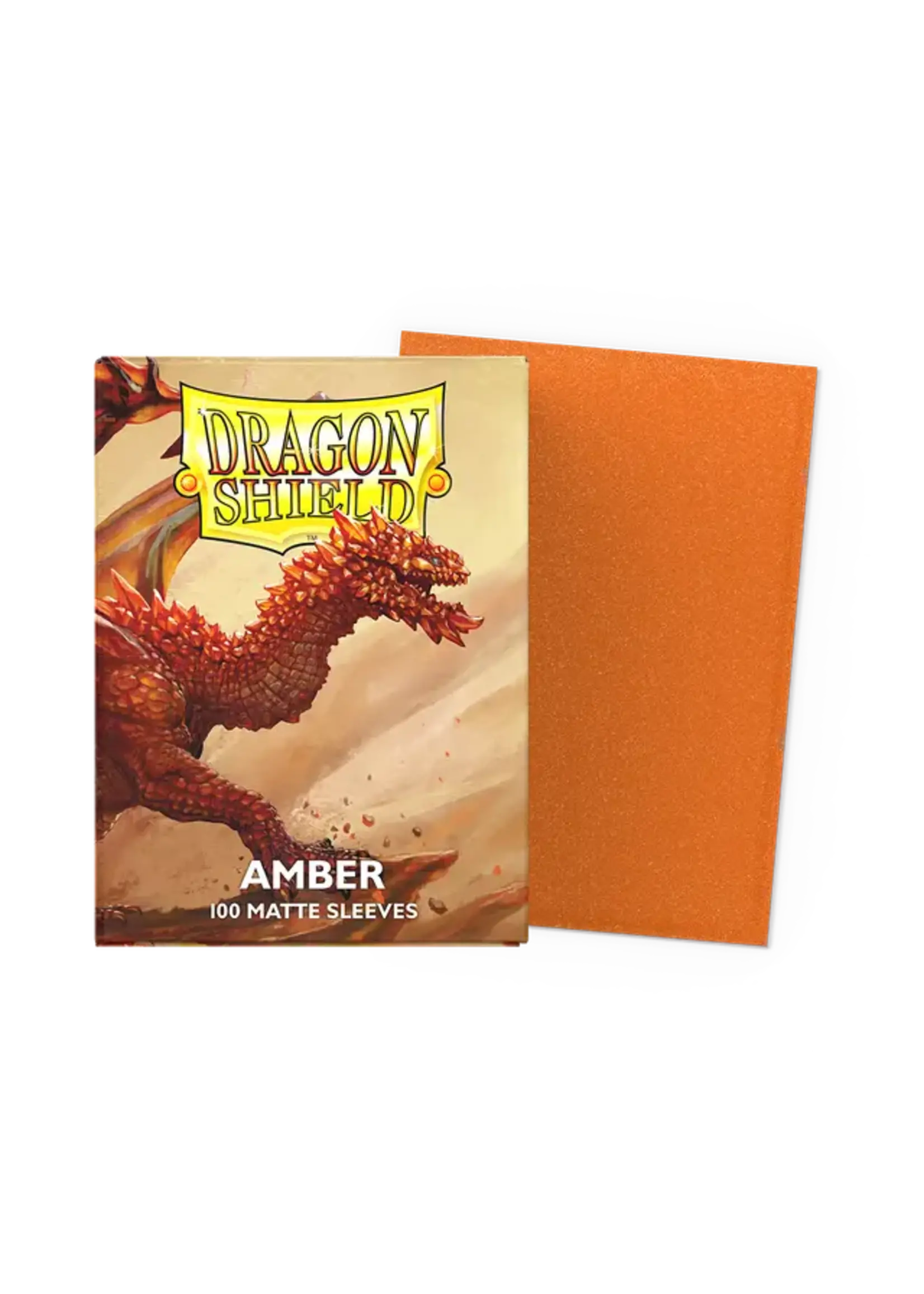 DRAGON SHIELD Dragon Shield - 100 Matte Sleeves: Amber
