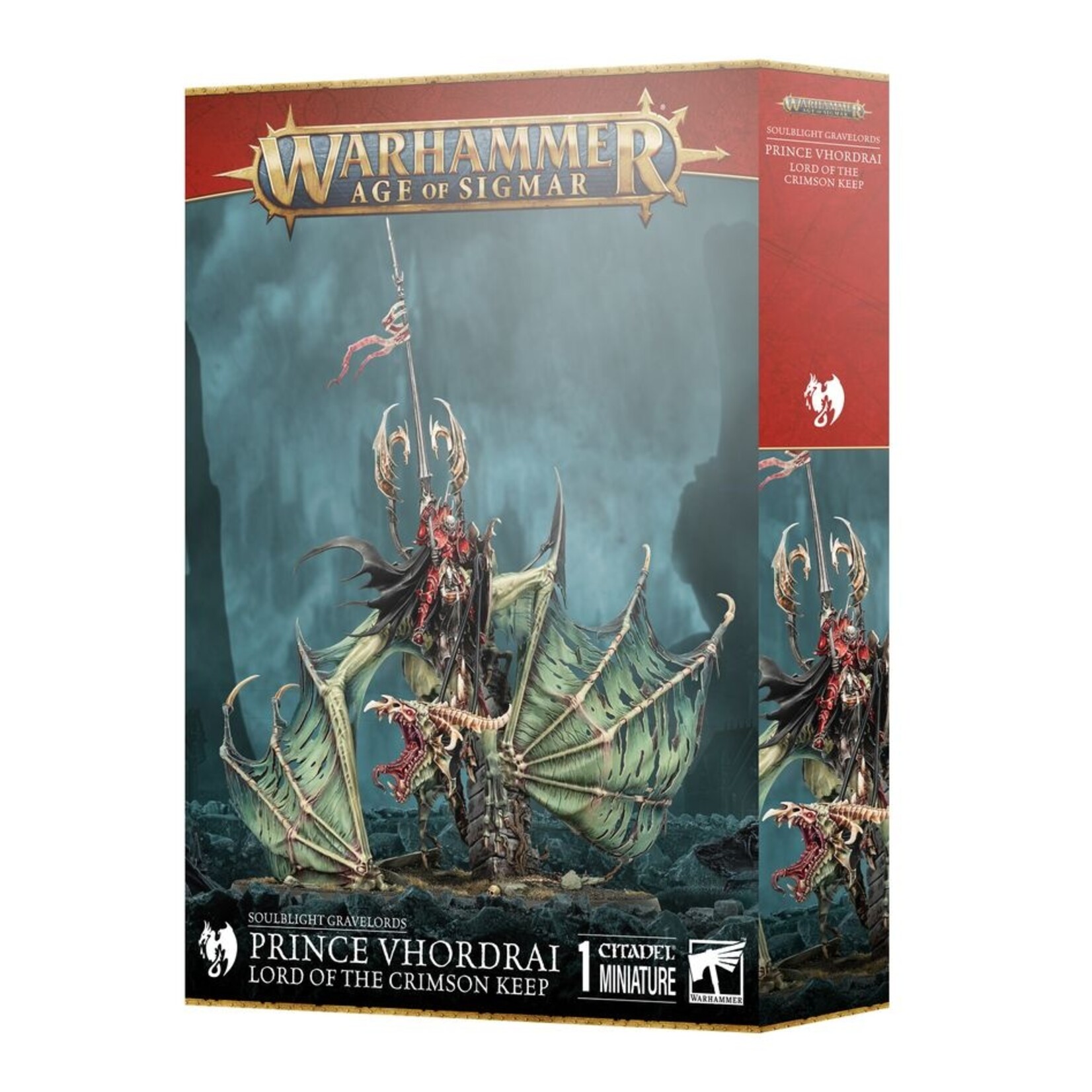 Warhammer: age of sigmar Soulblight Gravelords: Prince Vhordrai Lord/crimson Keep