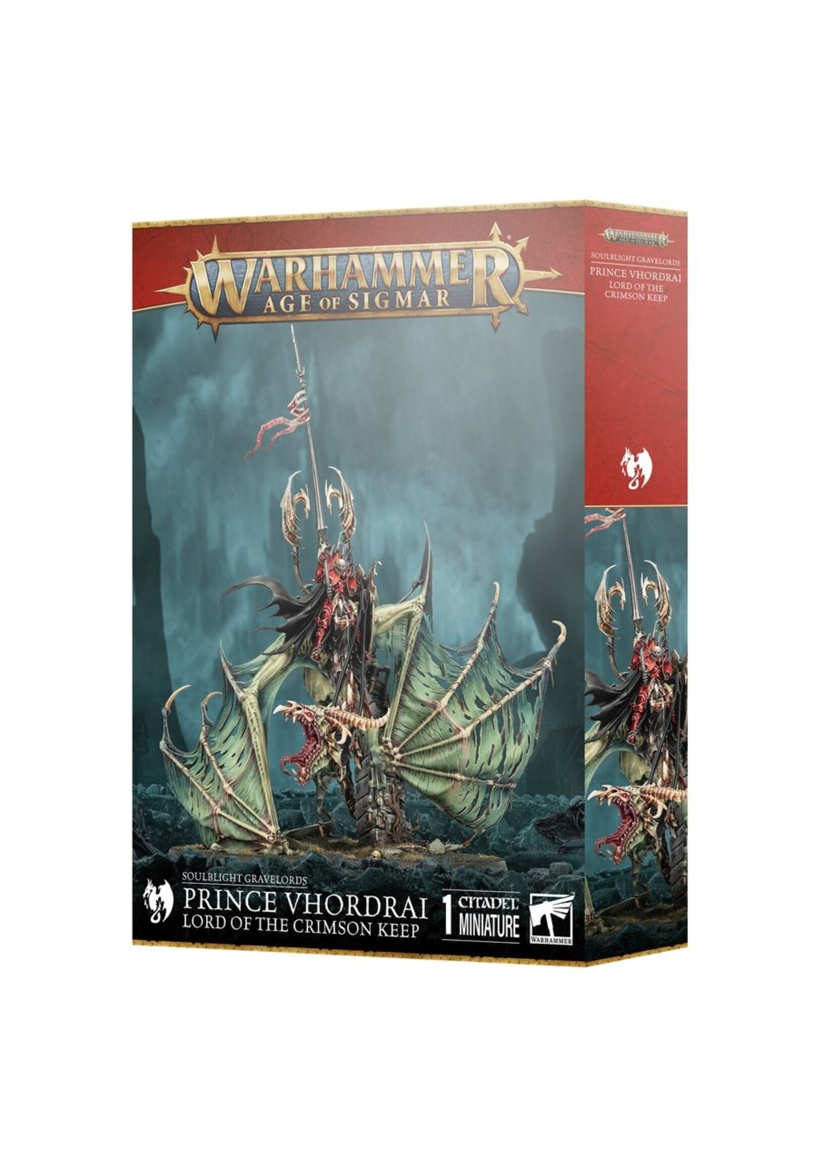Warhammer: age of sigmar Soulblight Gravelords: Prince Vhordrai Lord/crimson Keep