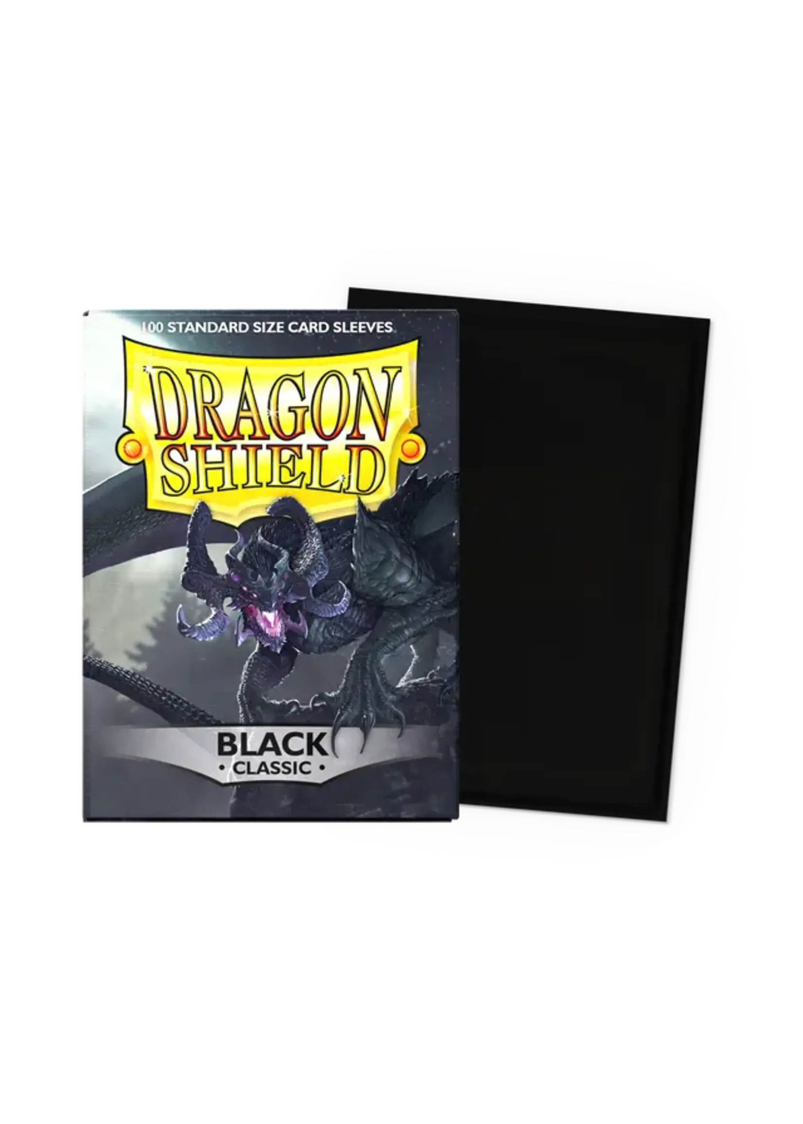 DRAGON SHIELD Dragon Shield- 100 Classic Sleeves: Black