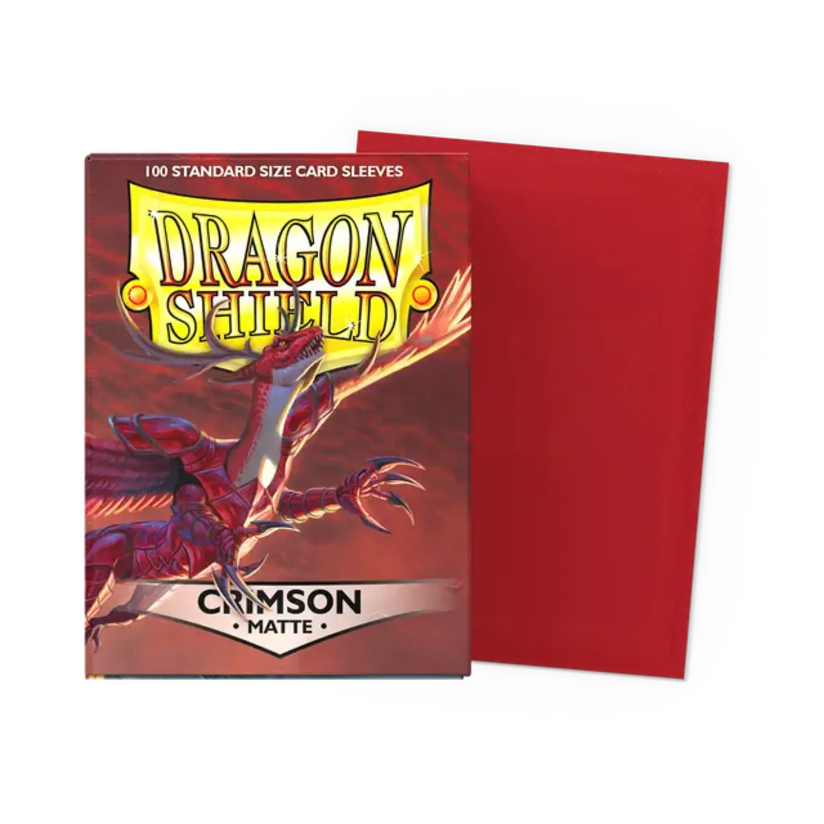 DRAGON SHIELD Dragon shield - 100 Classic Sleeves : Crimson