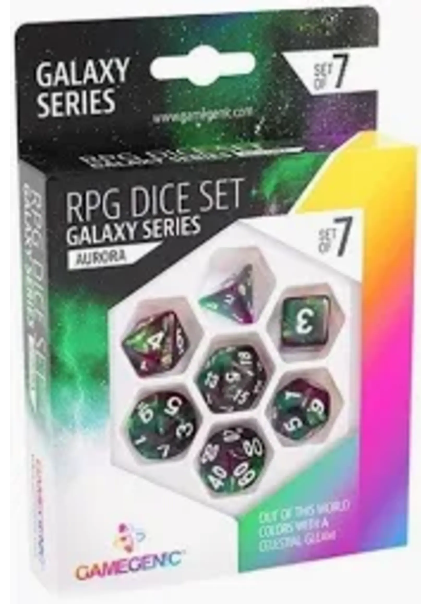 GameGenic RPG dice set - Galaxy series - Aurora