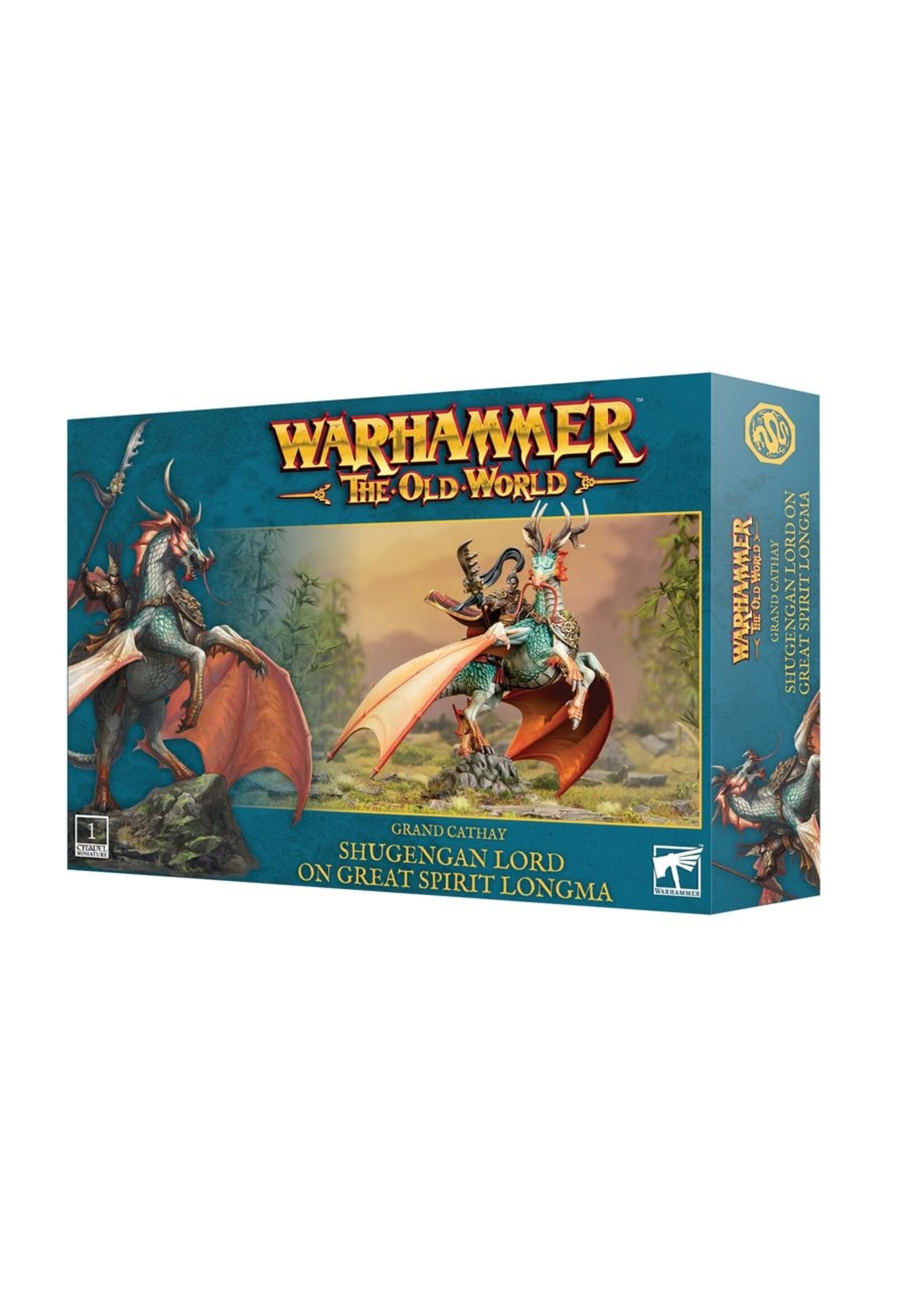 warhammer the old world (Pre-orders ship on 5/7/2025) Shugengan Lord on Great Spirit Longma