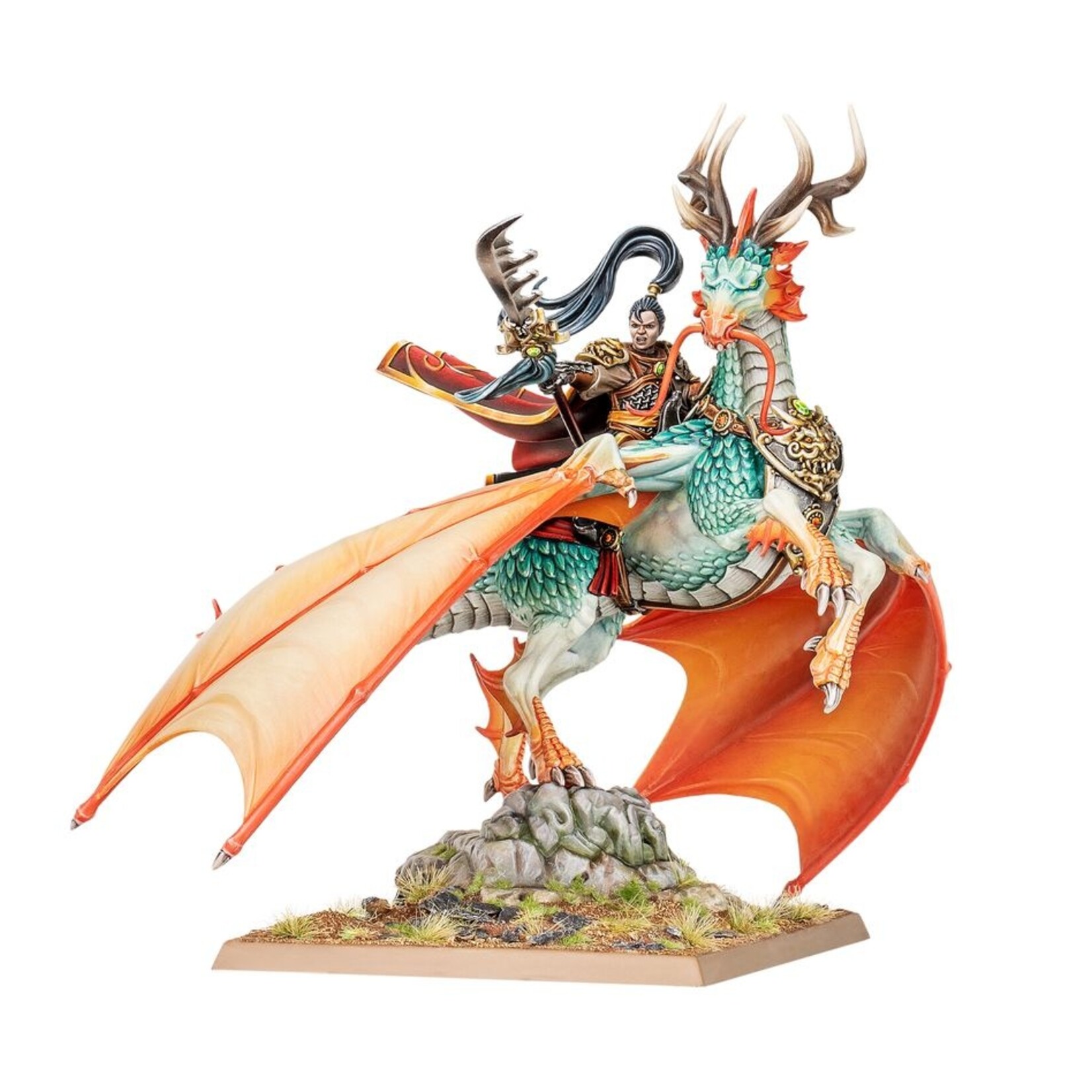 warhammer the old world Shugengan Lord on Great Spirit Longma