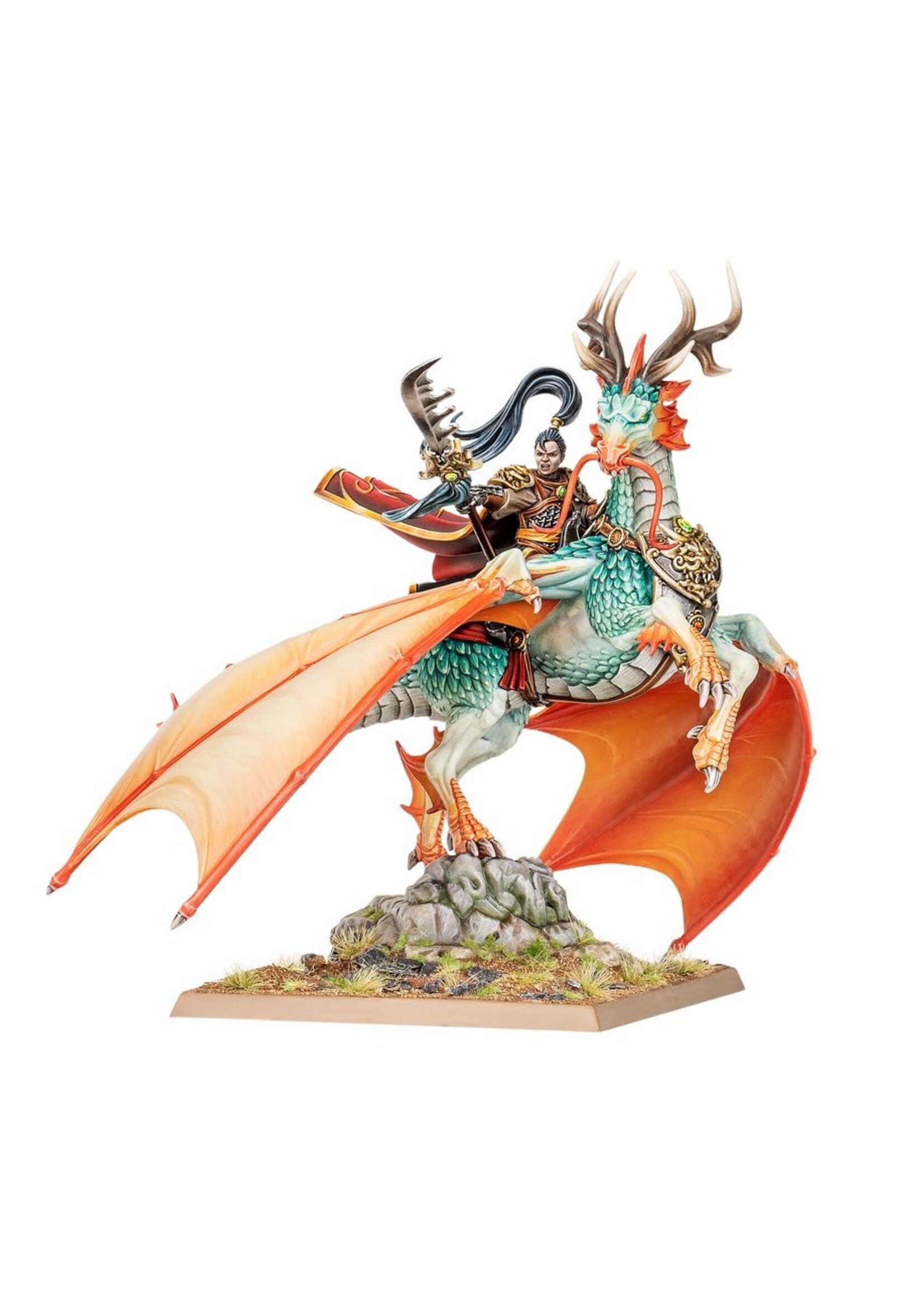 warhammer the old world (Pre-orders ship on 5/7/2025) Shugengan Lord on Great Spirit Longma