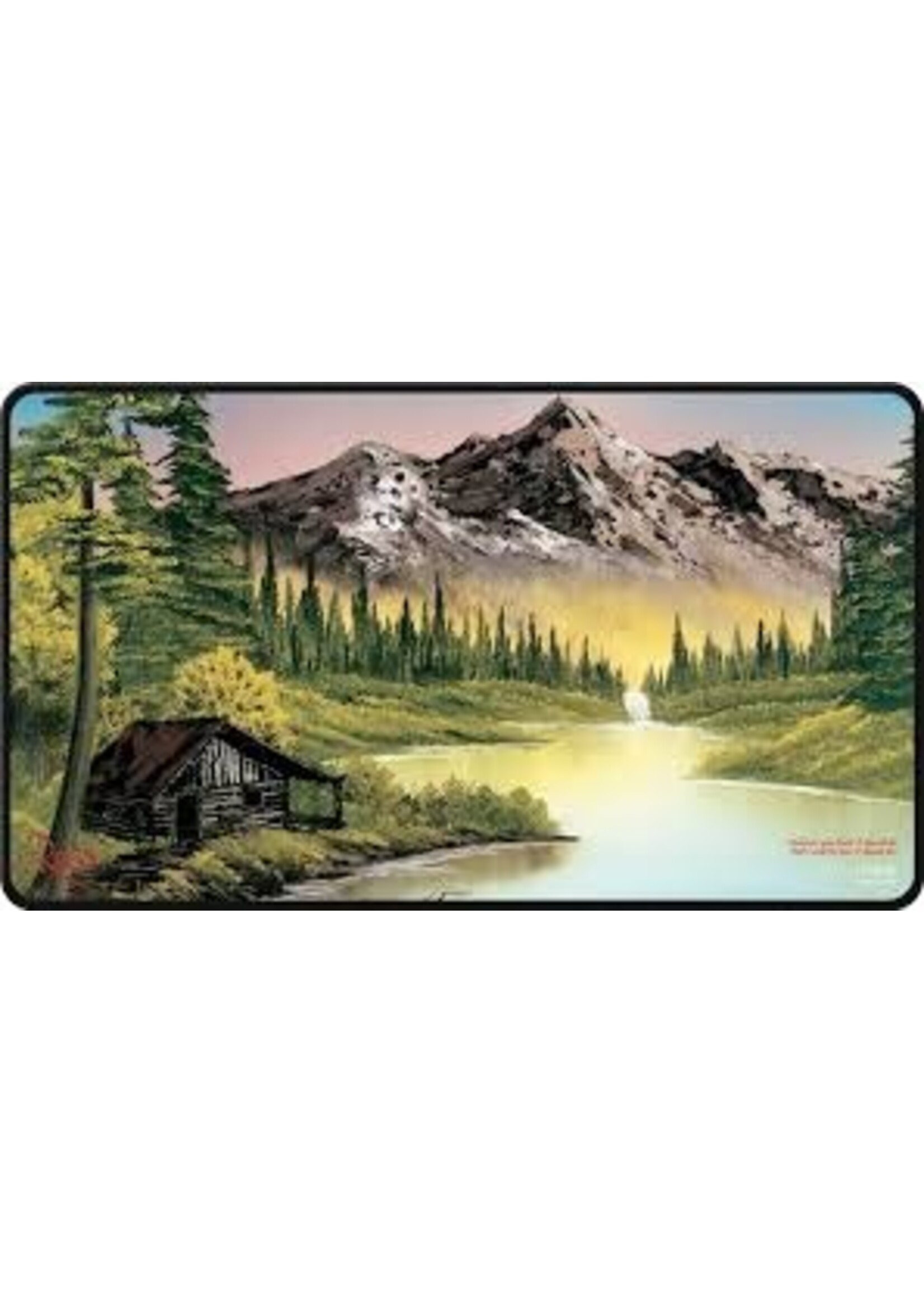 Ultra pro UP - Bob Ross Mountain Retreat Black Stitched Playmat