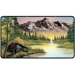 Ultra pro UP - Bob Ross Mighty Mountain Lake Black Stitched Playmat