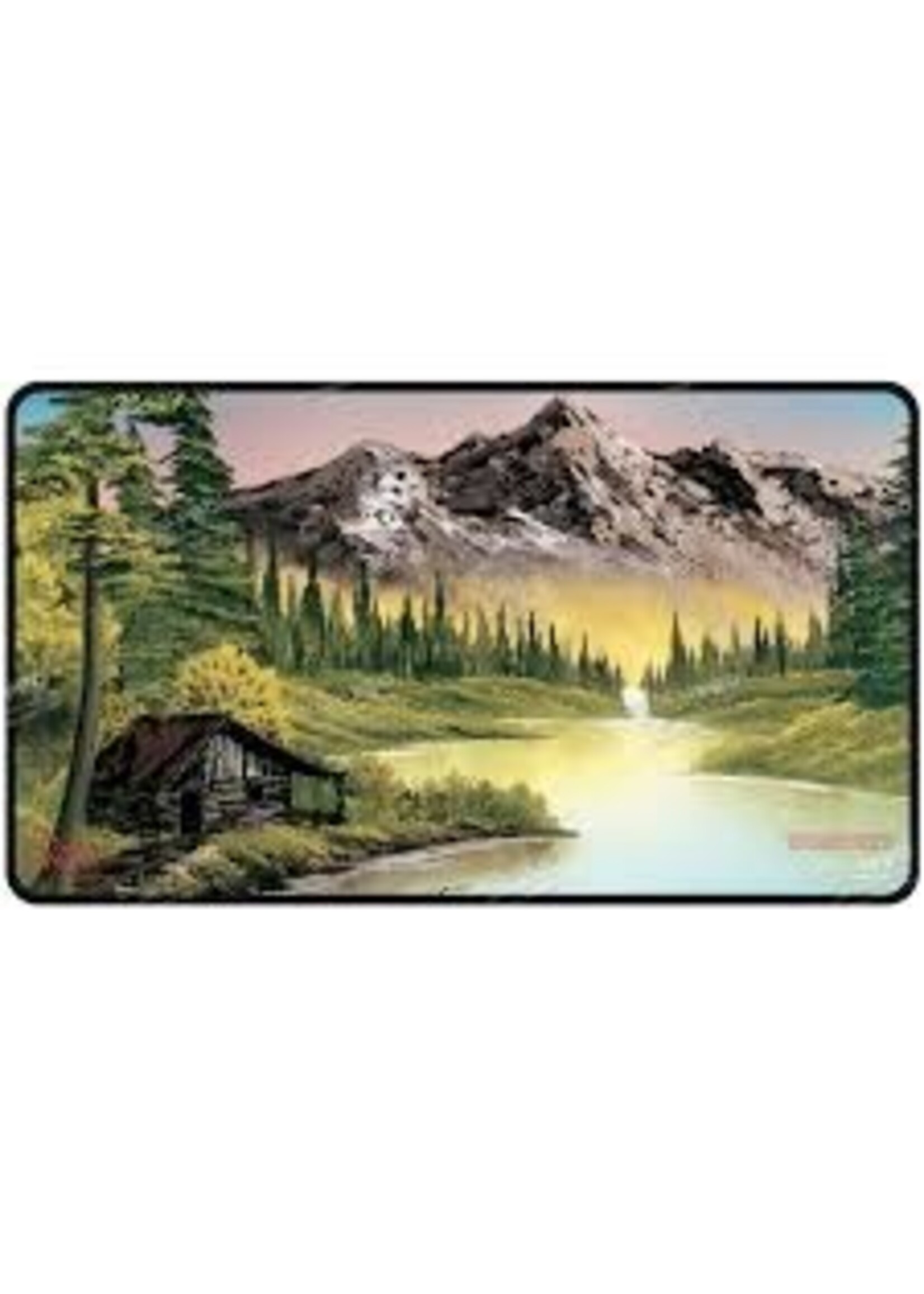 Ultra pro UP - Bob Ross Mighty Mountain Lake Black Stitched Playmat