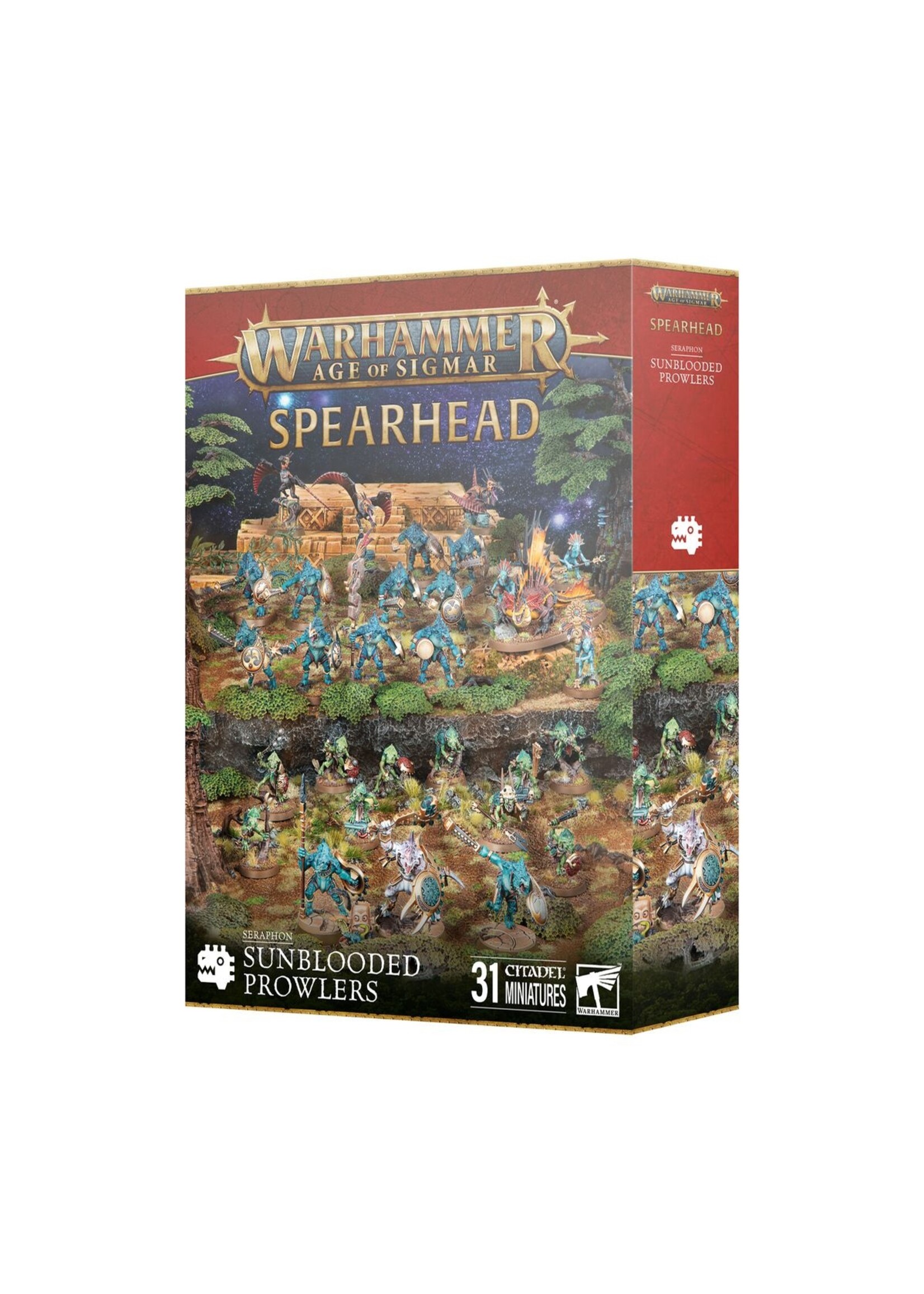 Warhammer: age of sigmar Spearhead: Seraphon – Sunblooded Prowlers