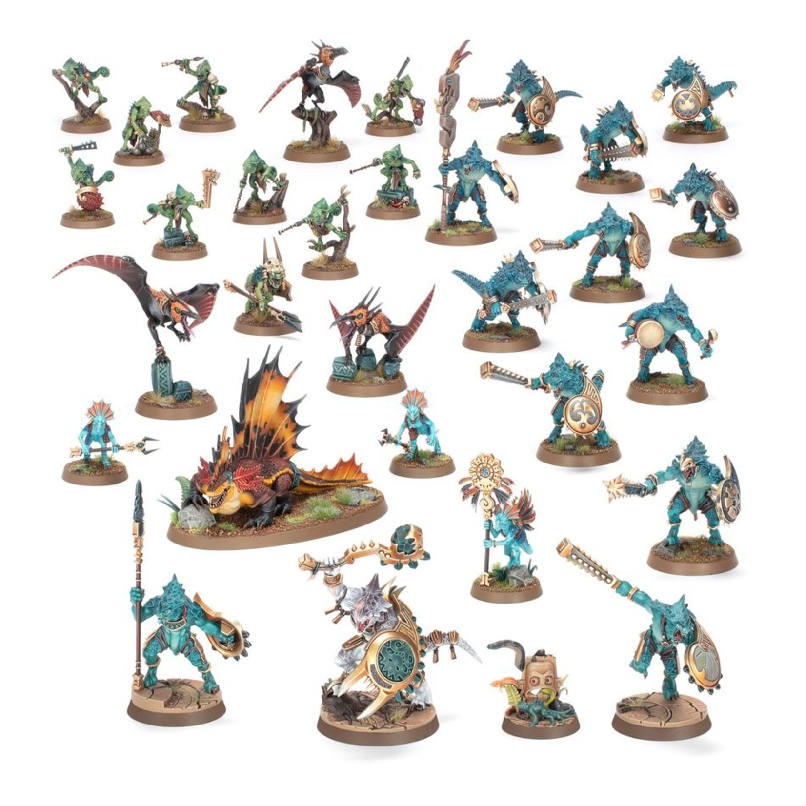 Warhammer: age of sigmar Spearhead: Seraphon – Sunblooded Prowlers