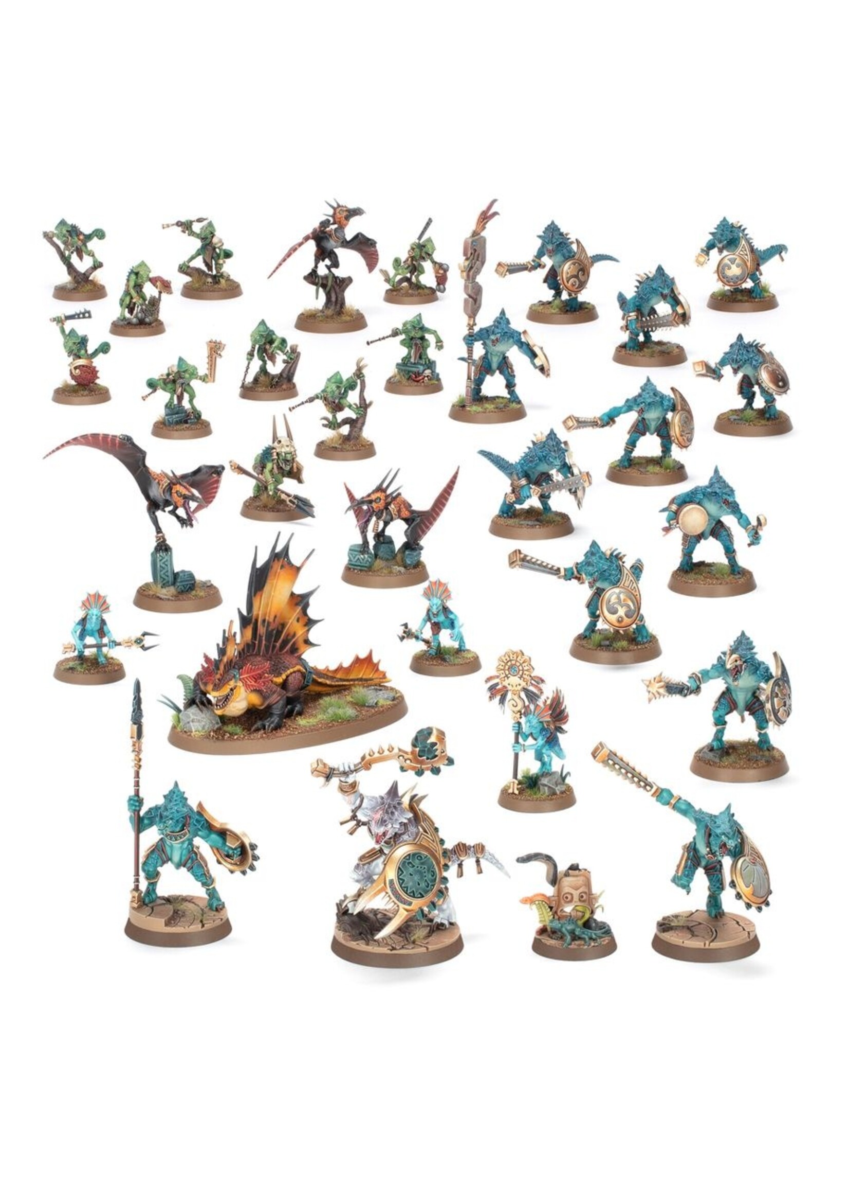 Warhammer: age of sigmar Spearhead: Seraphon – Sunblooded Prowlers