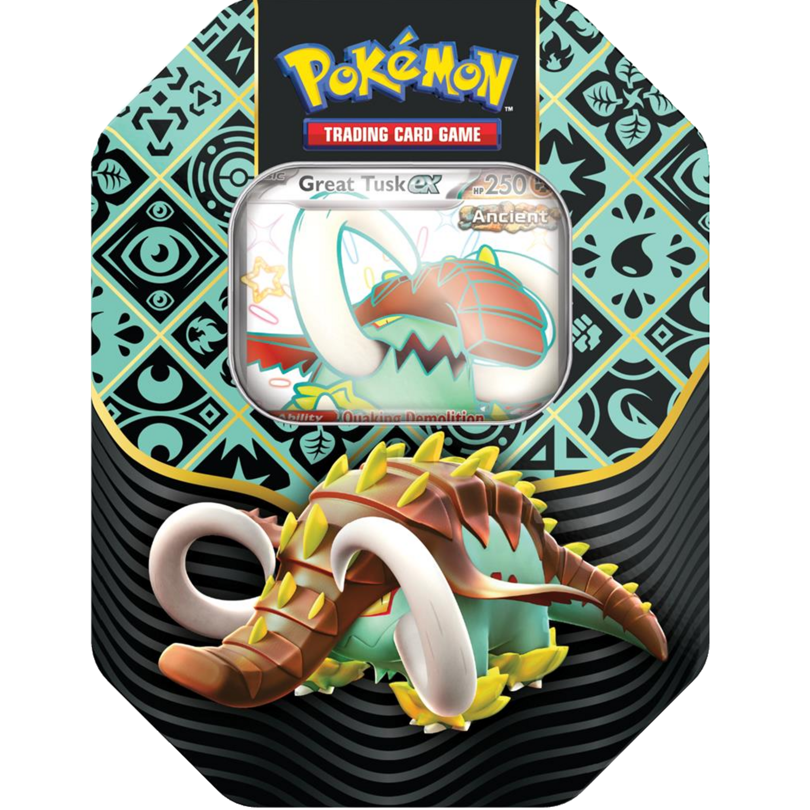 Pokémon Paldean Fates: Great Tusk ex Tin