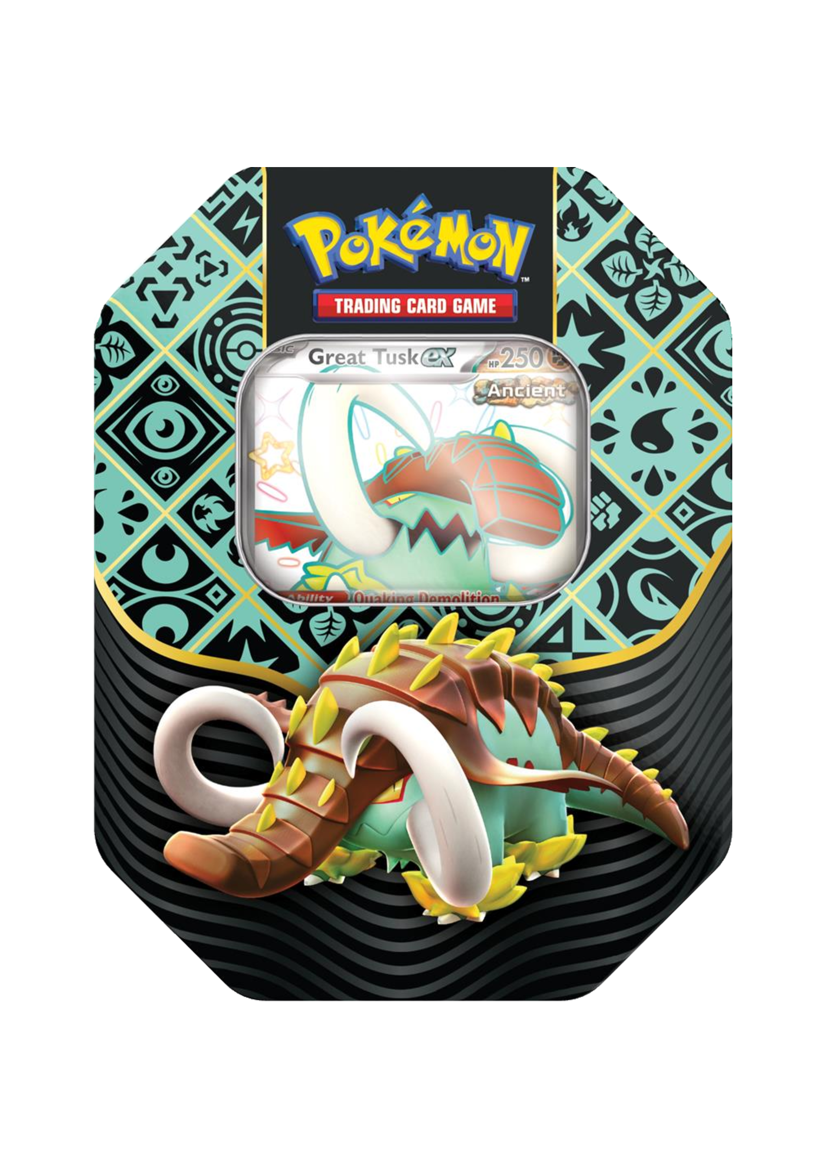 Pokémon Paldean Fates: Great Tusk ex Tin