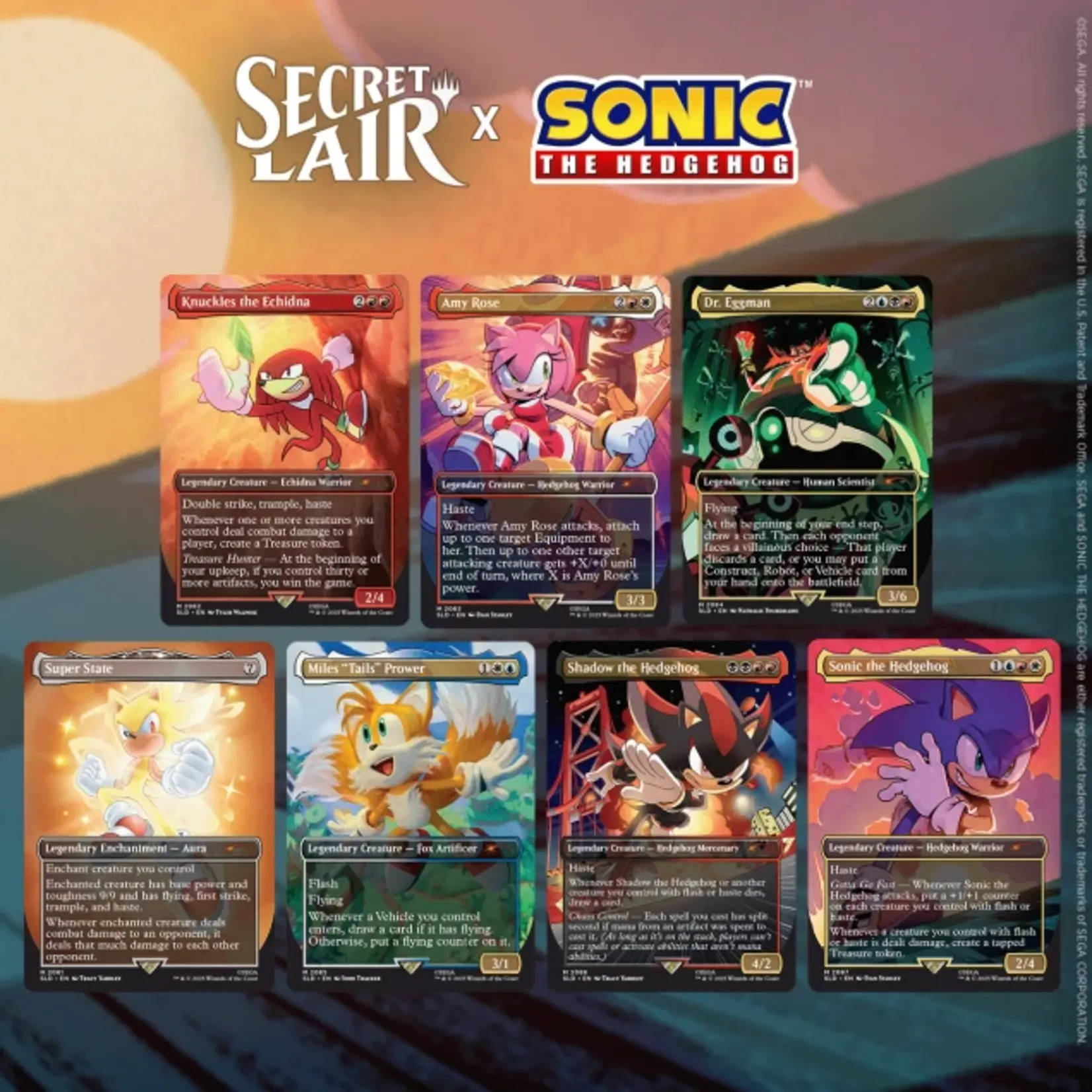 Magic the gathering Secret Lair x Sonic: Friends & Foes - Magic The Gathering