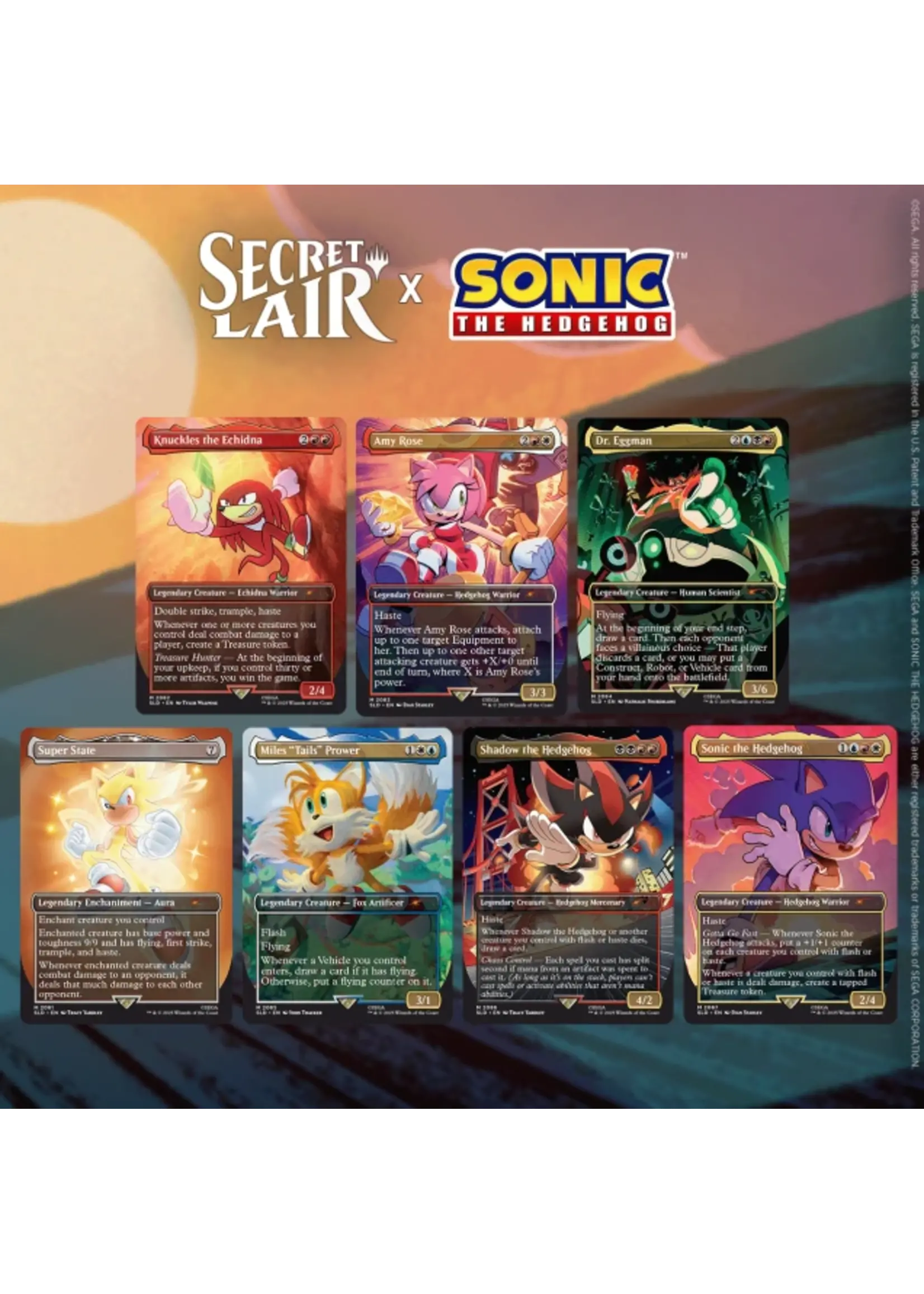 Magic the gathering Secret Lair x Sonic: Friends & Foes - Magic The Gathering