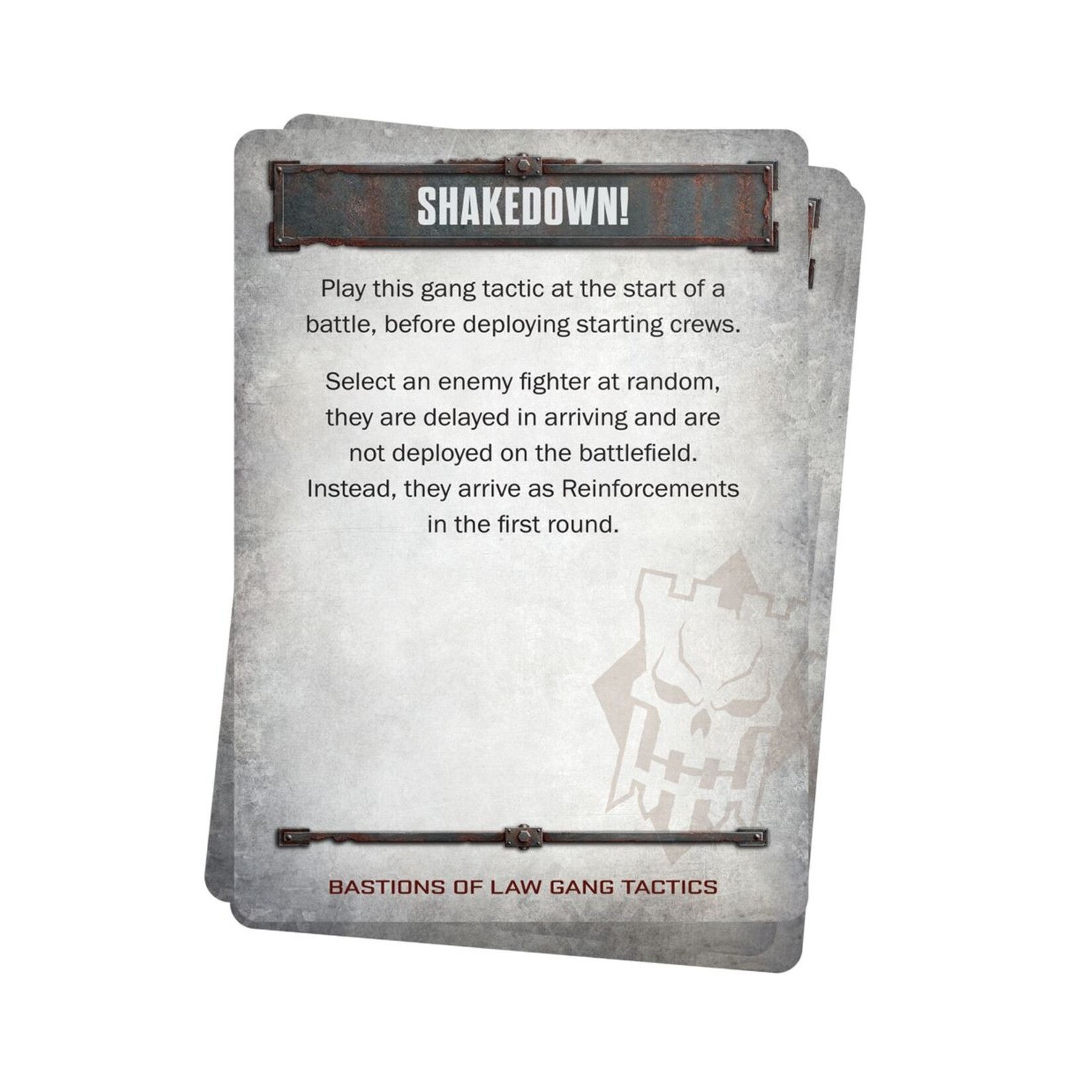 Necromunda: Bastions Of Law Tactics Cards