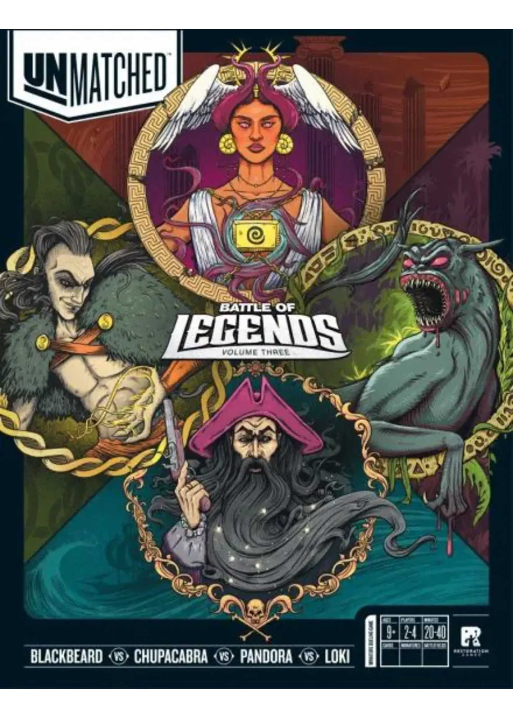 restoration games Unmatched: Battle of Legends, Vol. 3 - EN