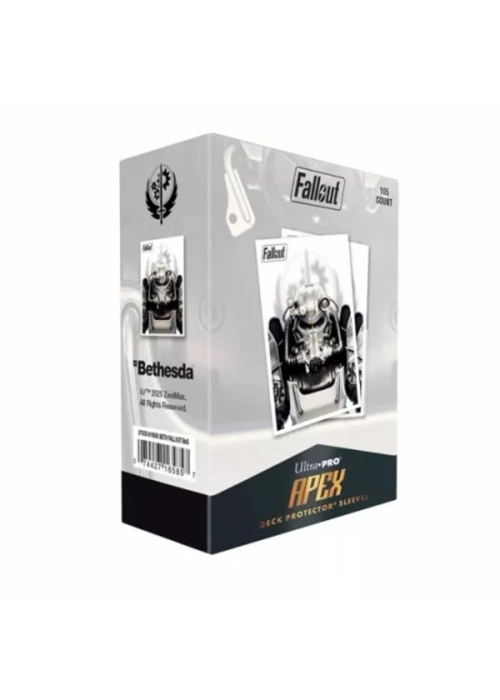 Ultra pro Brotherhood of Steel 105ct Apex Deck Protector Sleeves for Bethesda - Fallout