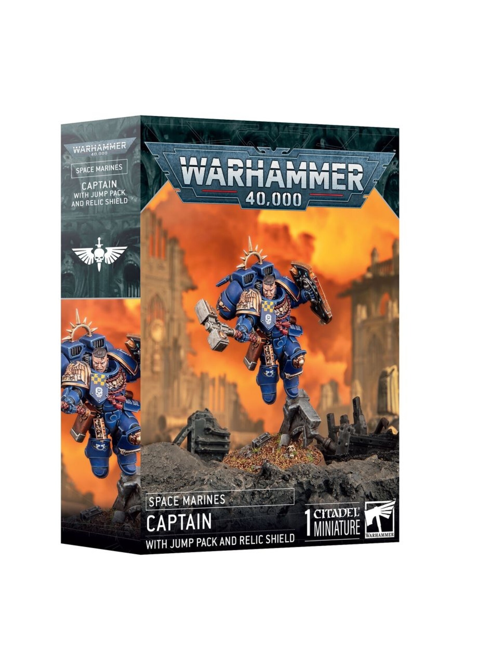 Warhammer: 40.000 (Pre-Order 25/10) Space Marines: Captain With Jump Pack & Relic Shield