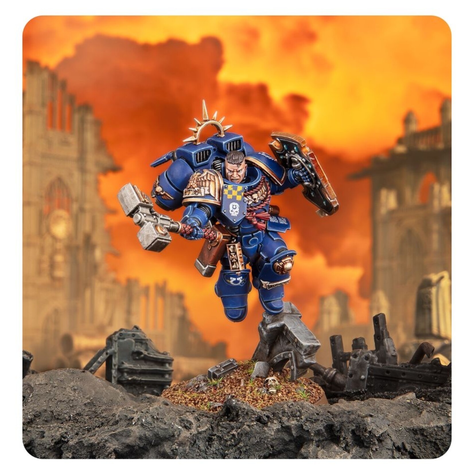 Warhammer: 40.000 Space Marines: Captain With Jump Pack & Relic Shield