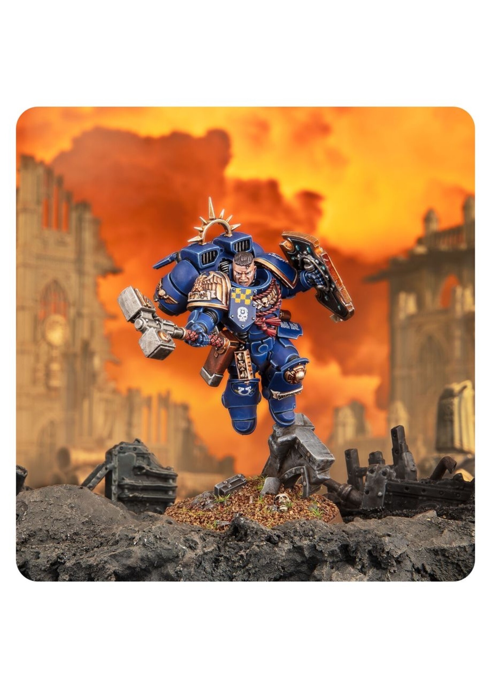 Warhammer: 40.000 Space Marines: Captain With Jump Pack & Relic Shield