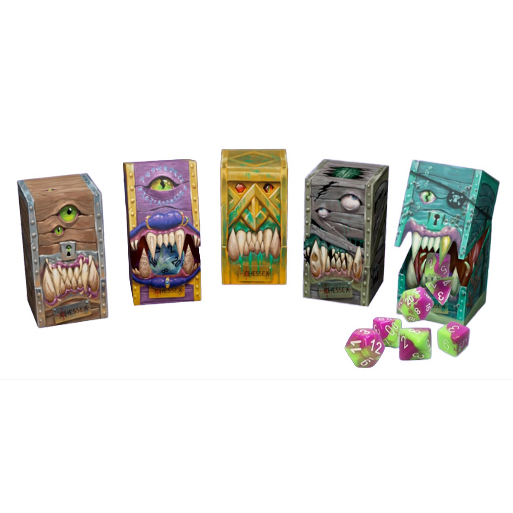 chessex Chessex: Hidden Wonders 7-Die Polyhedral Sets