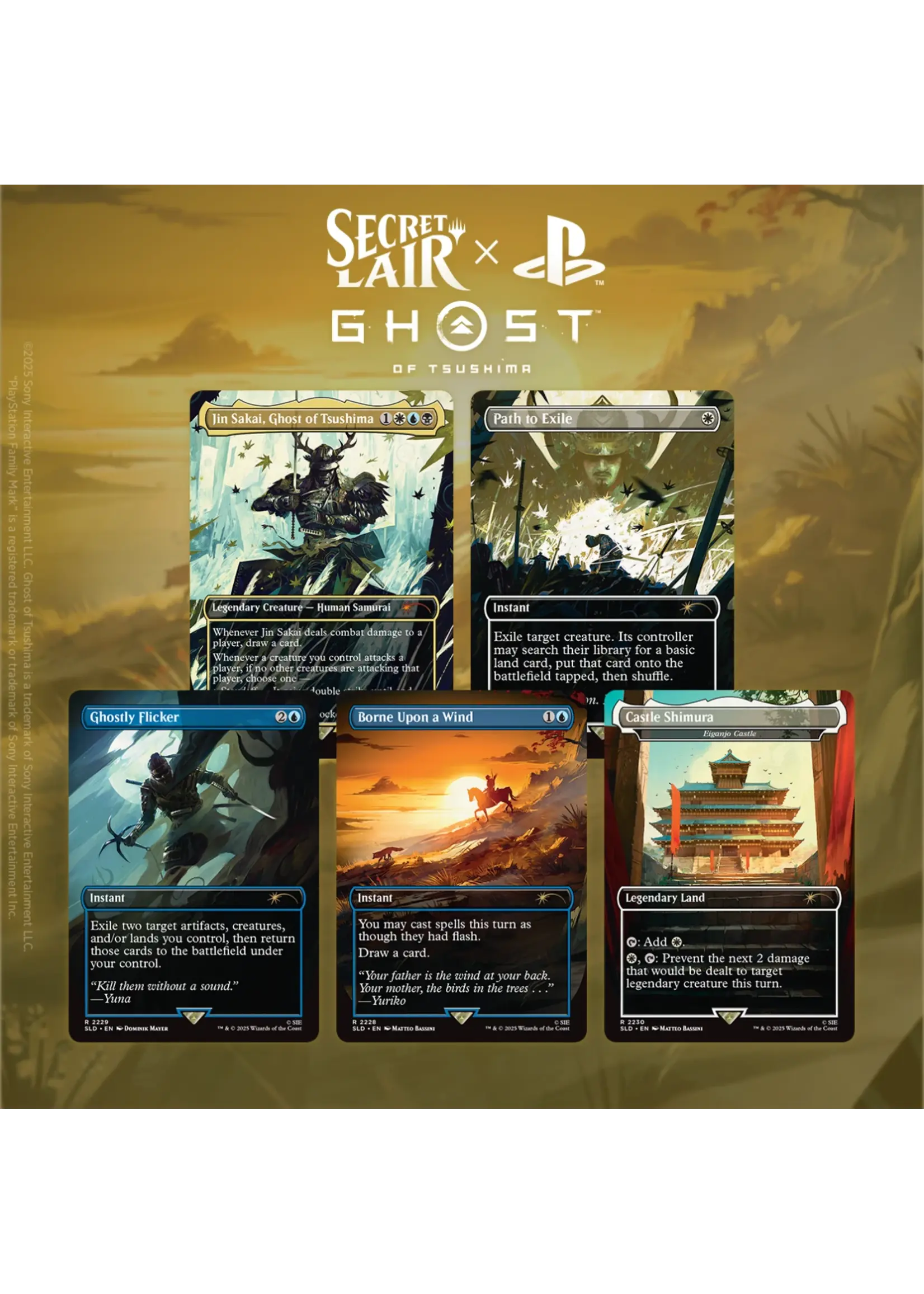 Magic the gathering (Pre-Order 18/12) Secret Lair x Ghost of Tsushima