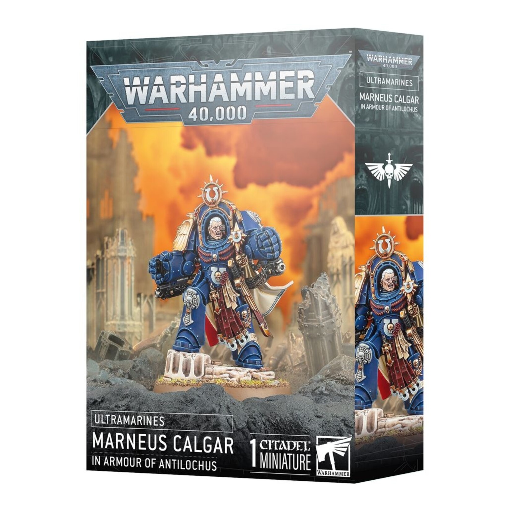 Warhammer: 40.000 Space Marines: Ultramarines - Marneus Calgar In Armour Of Antilochus