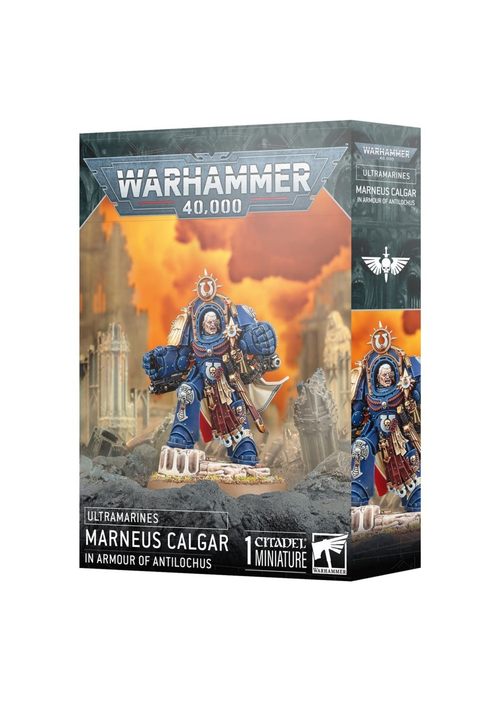 Warhammer: 40.000 Space Marines: Ultramarines - Marneus Calgar In Armour Of Antilochus