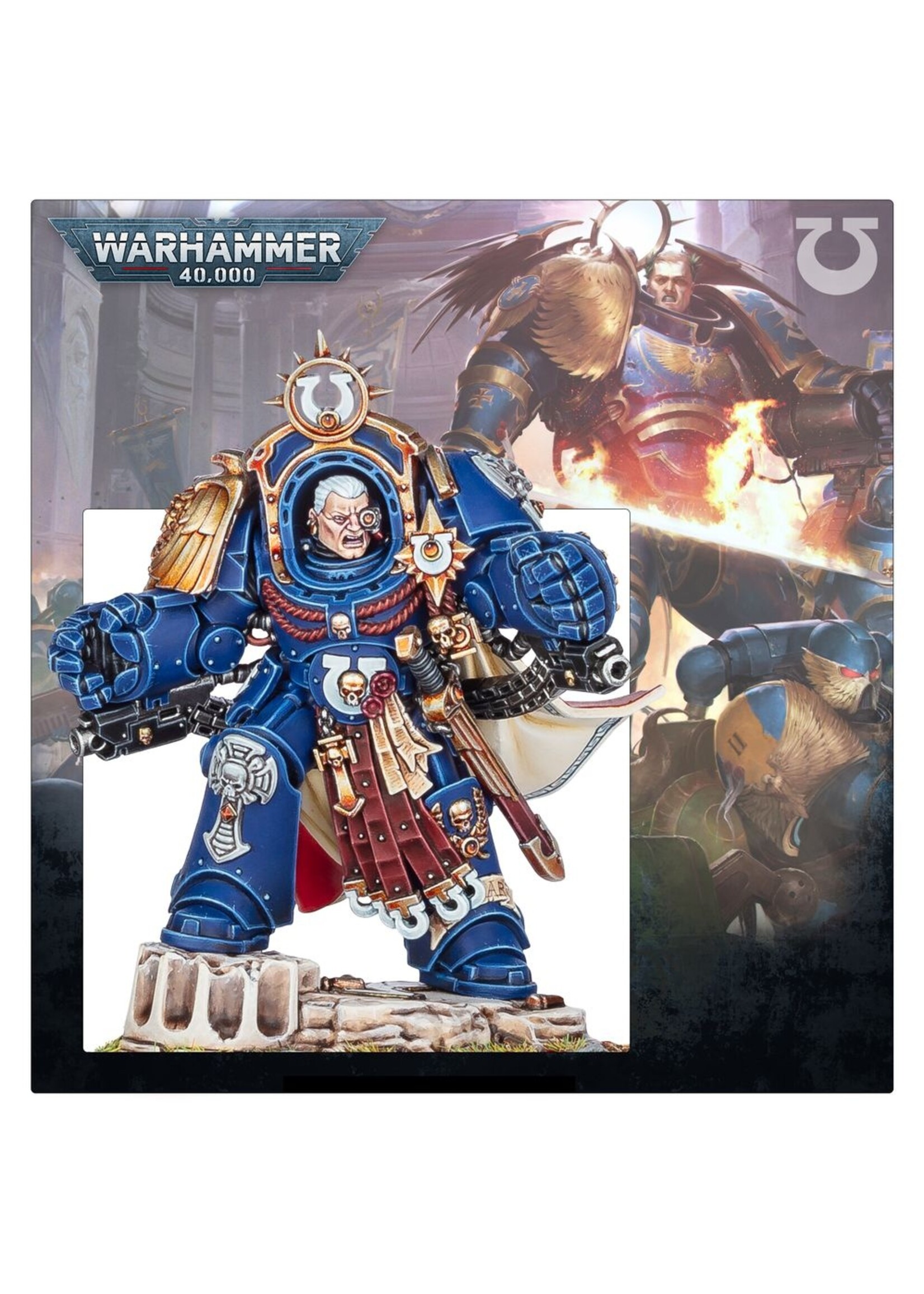 Warhammer: 40.000 ( Preorder - Ships 08/11 ) Space Marines: Ultramarines - Marneus Calgar In Armour Of Antilochus
