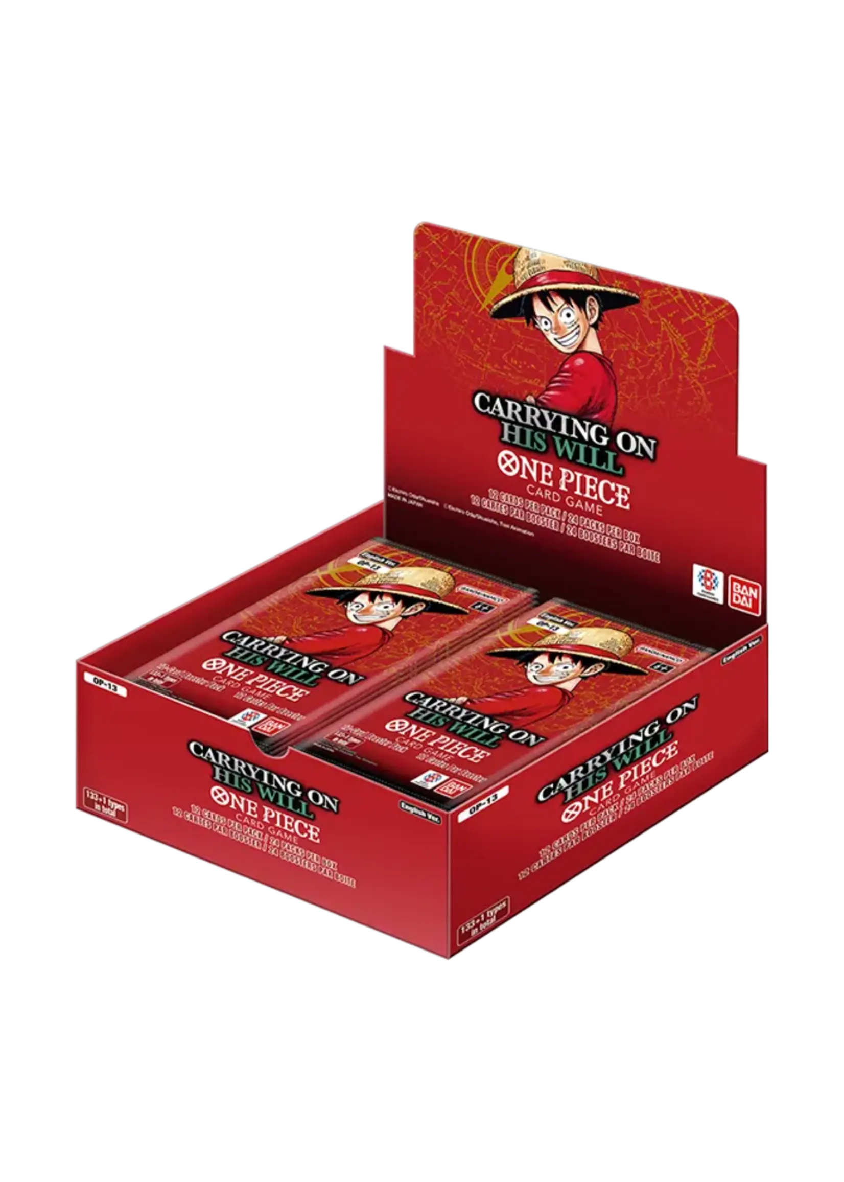 ONE PIECE ( Preorder - Releases 07/11 ) One Piece: OP13 - Carrying on his Will  - Booster Display