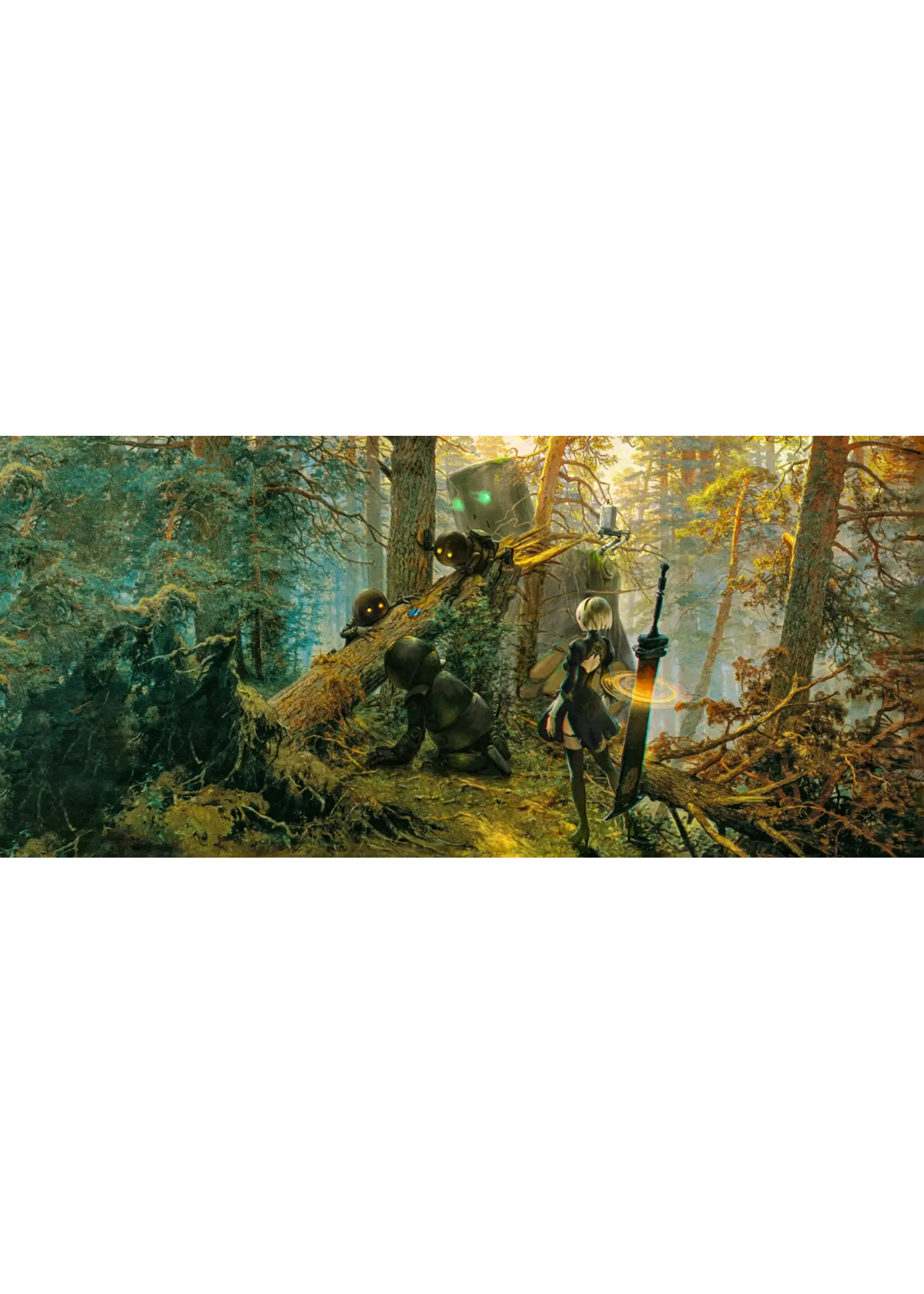 Kraken Artline Kraken Wargames Gaming Mat - Nier	 Robots in a Forrest