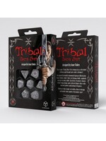 q workshop Tribal Dice Set: Pearl & Brown